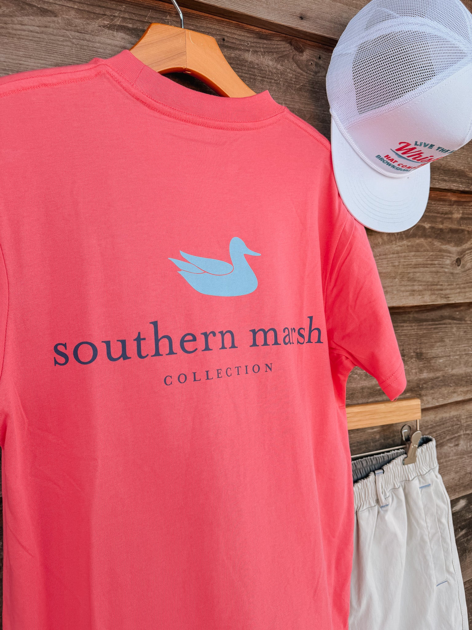 Southern Marsh Authentic Vibrant T-Shirt in Hibiscus - Image 2
