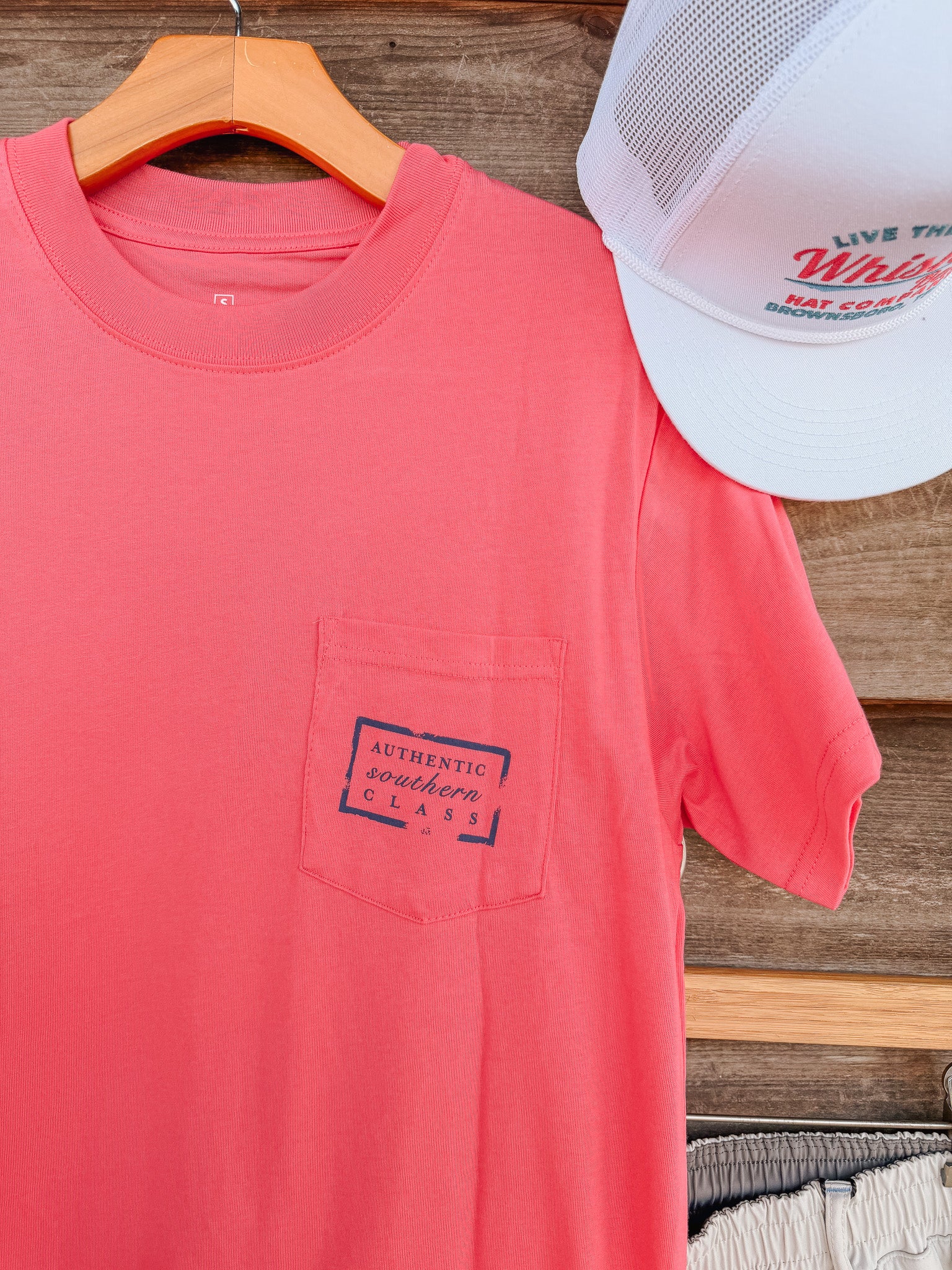 Southern Marsh Authentic Vibrant T-Shirt in Hibiscus - Image 3