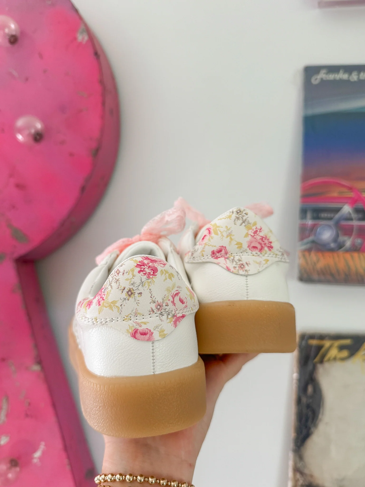 Floral Fields White Sneakers - Image 7