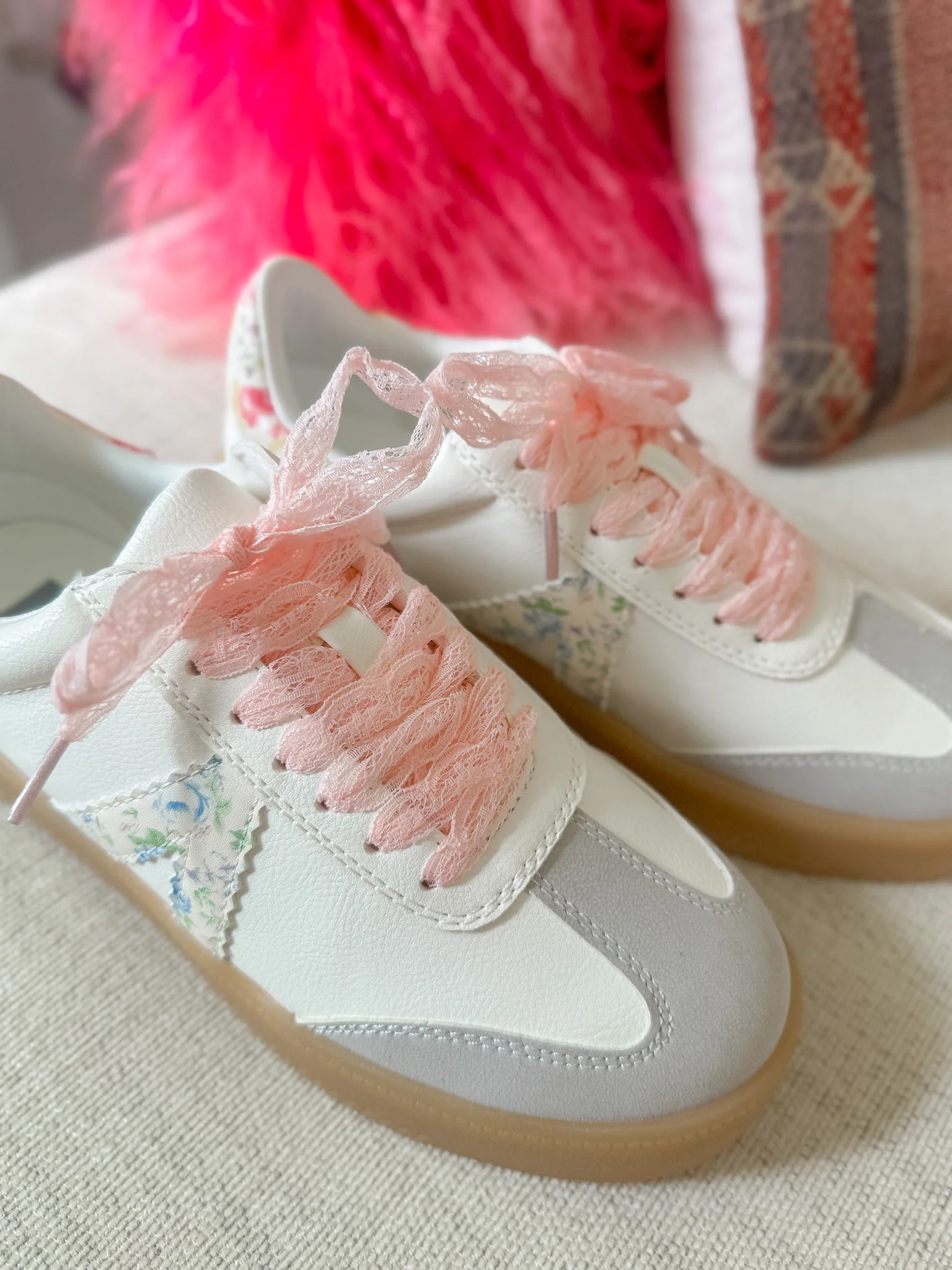 Floral Fields White Sneakers - Image 9