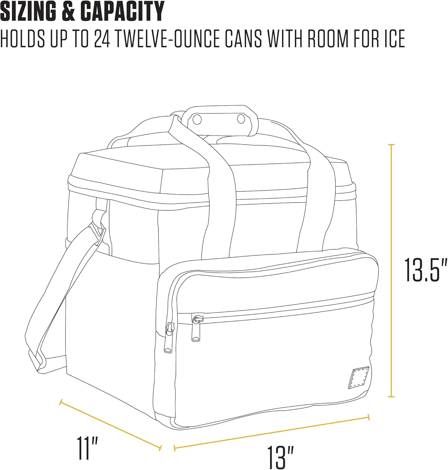 Carhartt Cold Front 24 Can Cooler in Brown - Image 6