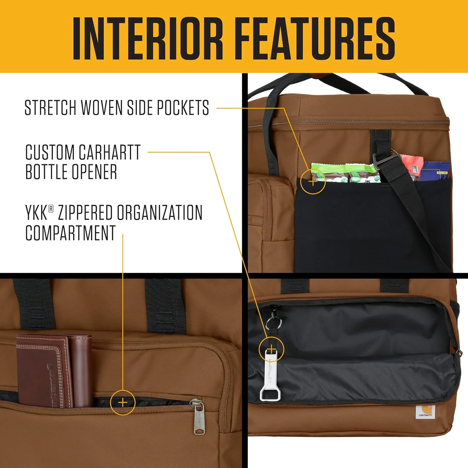 Carhartt Cold Front 24 Can Cooler in Olive - Image 8