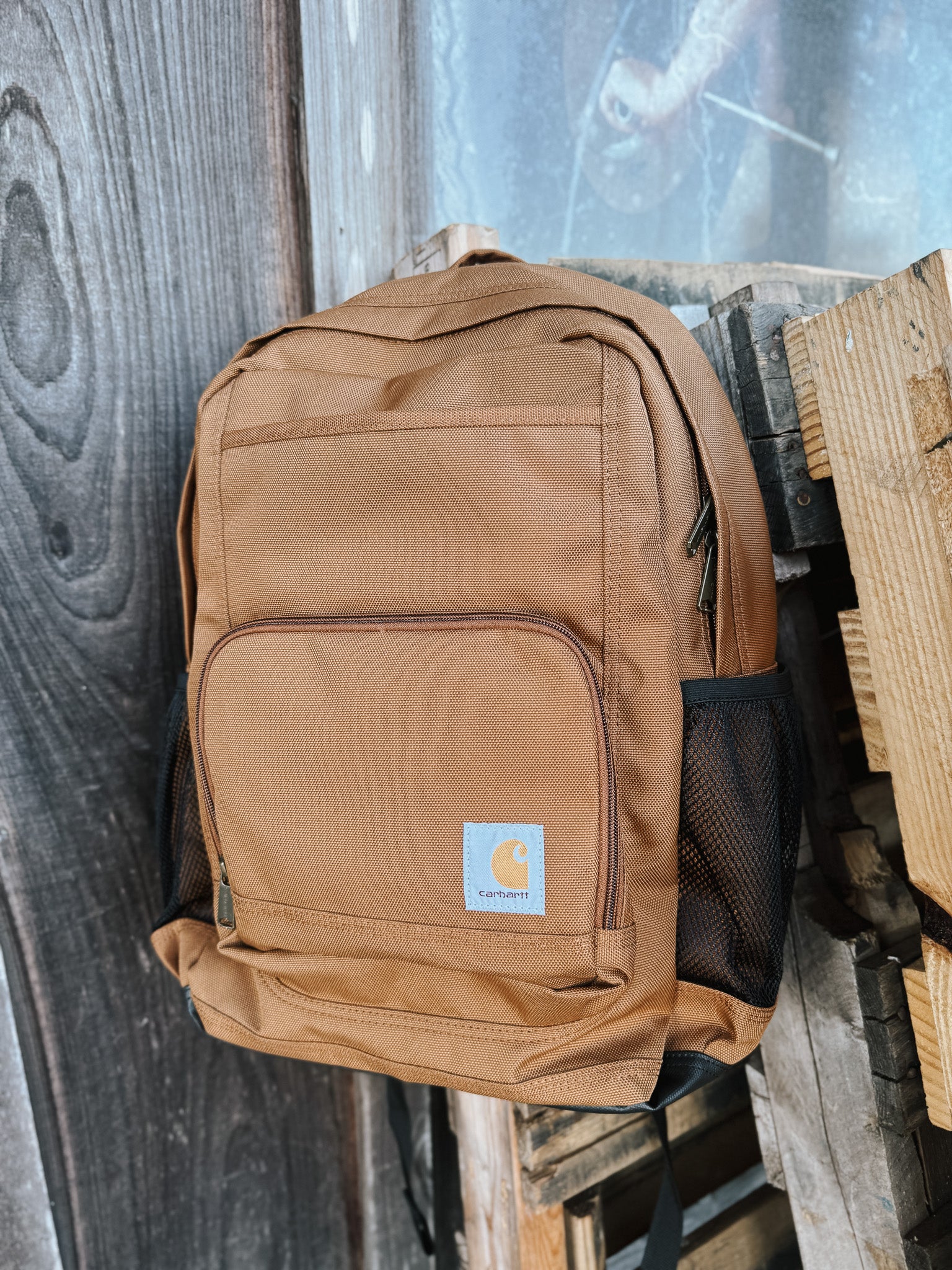 Carhartt 23L Single-Compartment Backpack in Brown - Image 9
