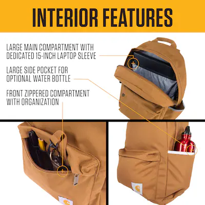 Carhartt 21L Classic Backpack in Brown - Image 7