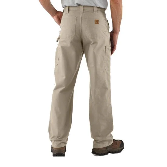 MEN'S CARHARTT LOOSE FIT CANVAS UTILITY WORK PANT IN DARK KHAKI - Image 2