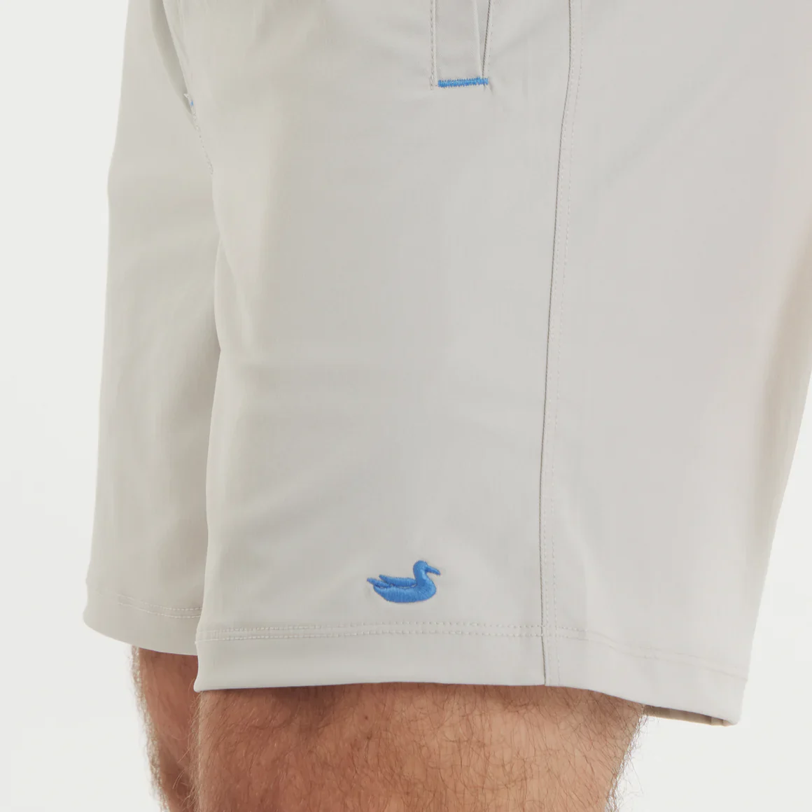 Southern Marsh Men's Billfish Lined Performance Short in Light Gray - Image 8
