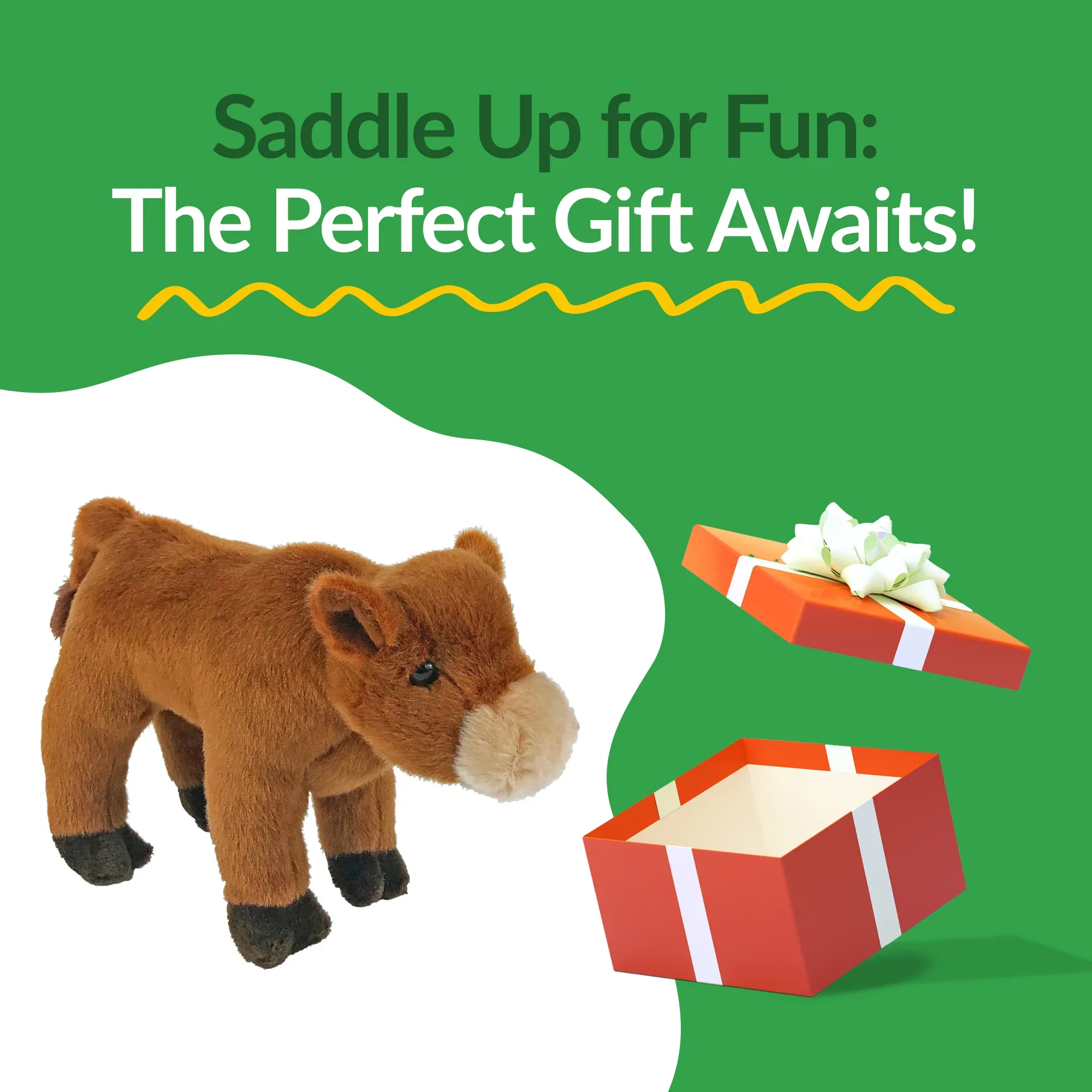 8" Plush Scarlett the Red Angus Cow - Image 3