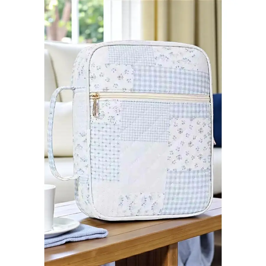 Miriam Blue Patchwork Bible Cover with Accessories - Image 5