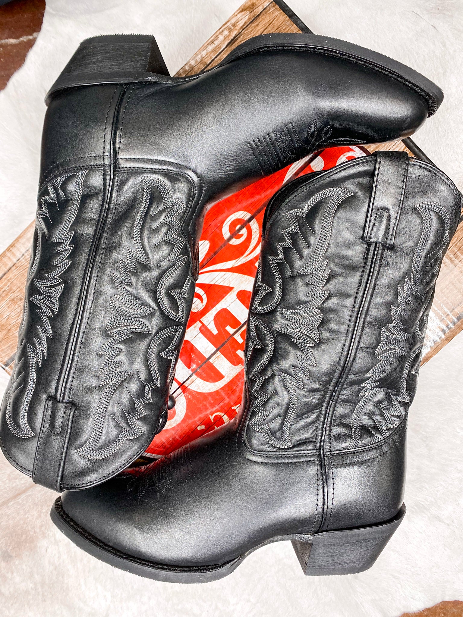 LAREDO BIRCHWOOD LEATHER BLACK BOOT - Image 3