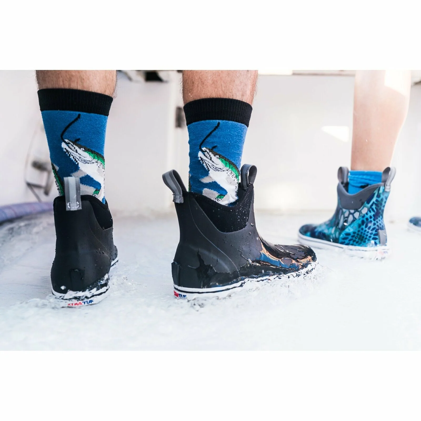 Men's XTRATUF Ankle Deck Boot in Black - Image 3