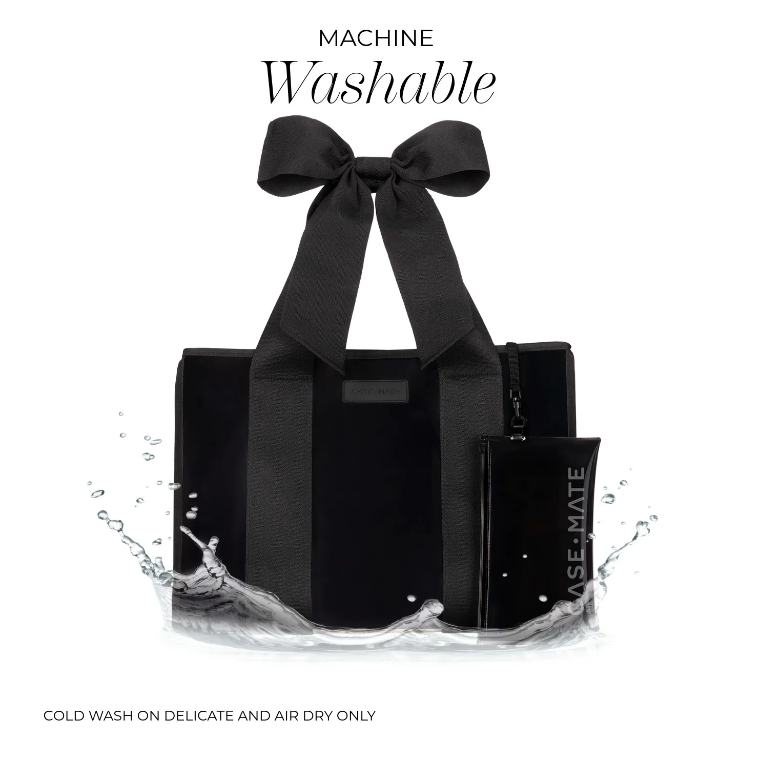 Case-Mate Bow Jelly Tote Bag - Midnight Black - Image 12