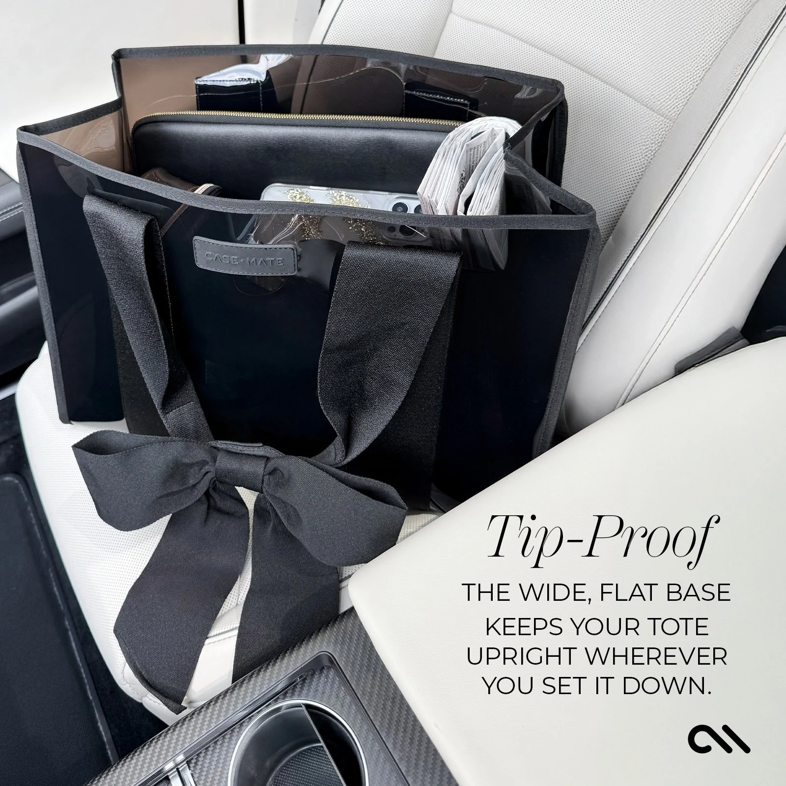 Case-Mate Bow Jelly Tote Bag - Midnight Black - Image 9