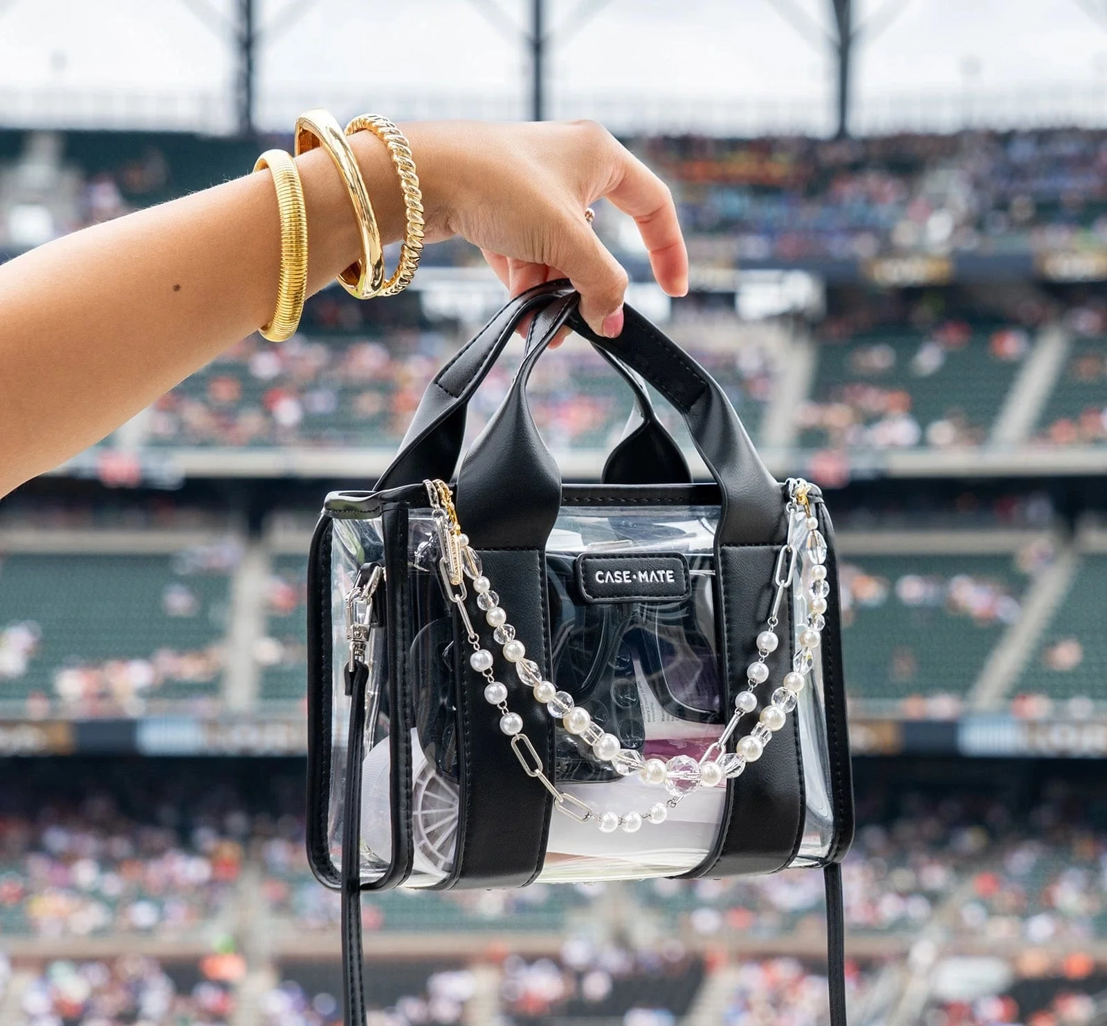 Case-Mate Clear Stadium Bag - Midnight Black - Image 4