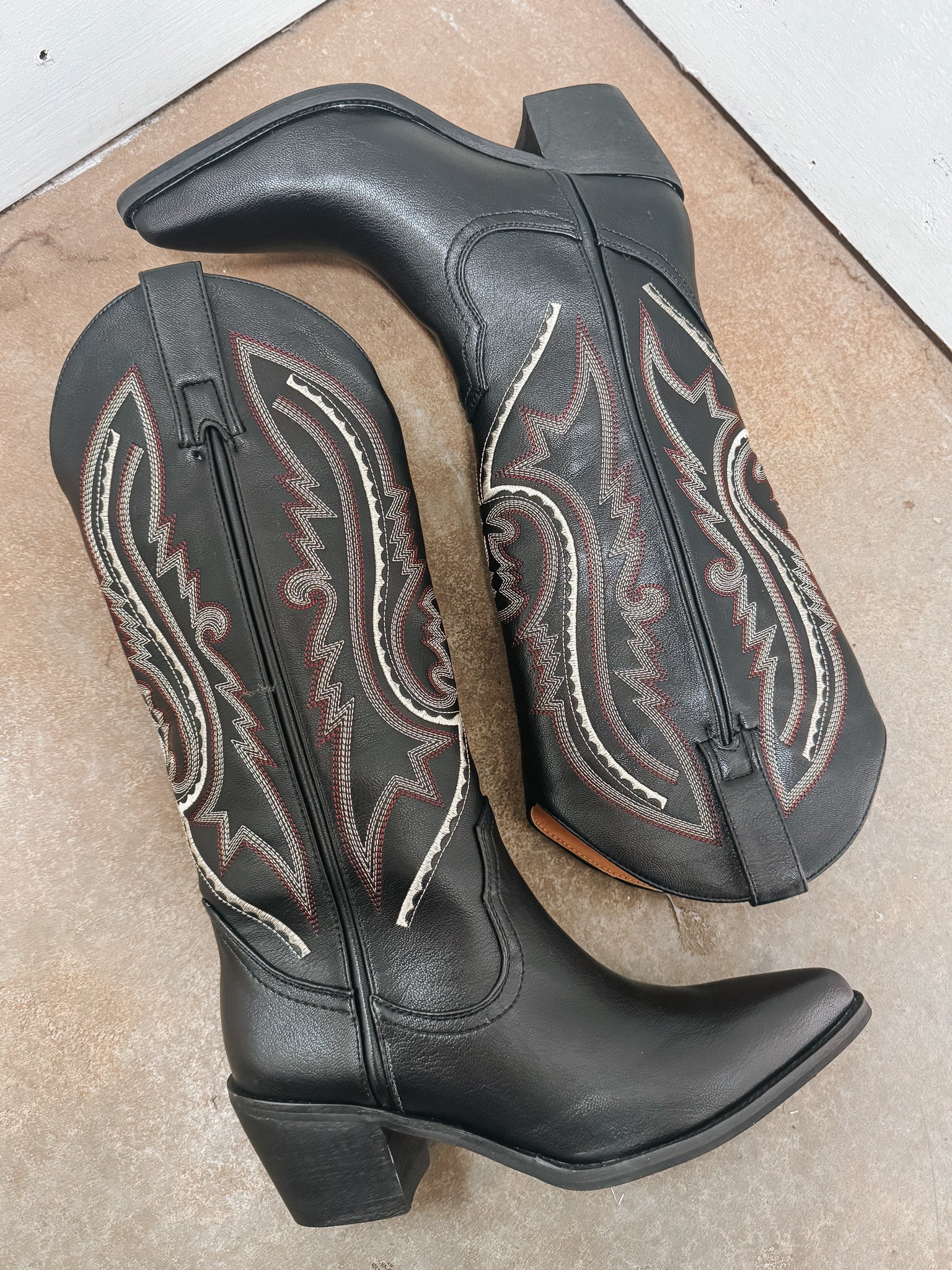 The Rebellious Black Cowboy Boots - Image 3