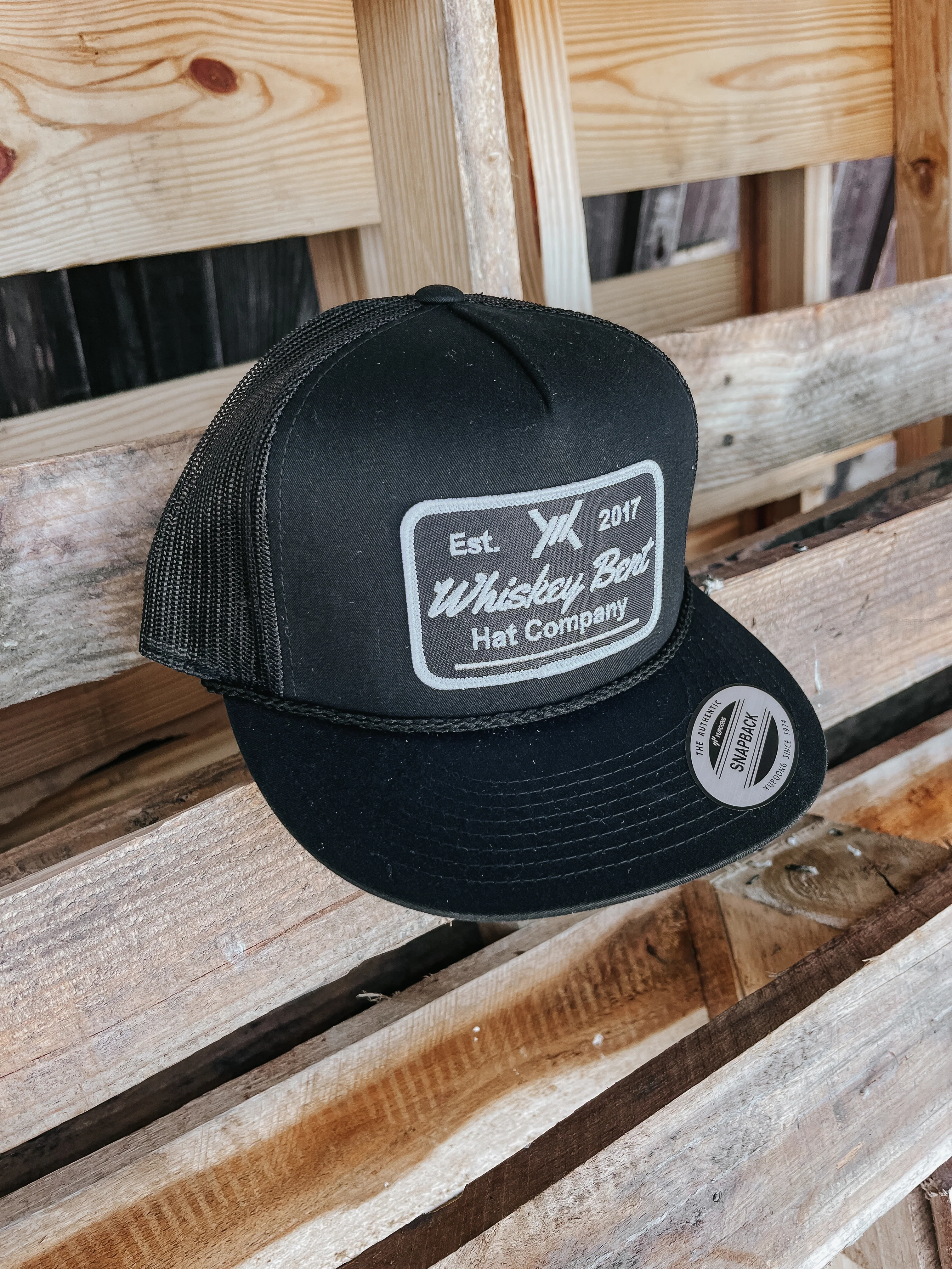 Whiskey Bent Hat Co. Black Top Cap - Image 5