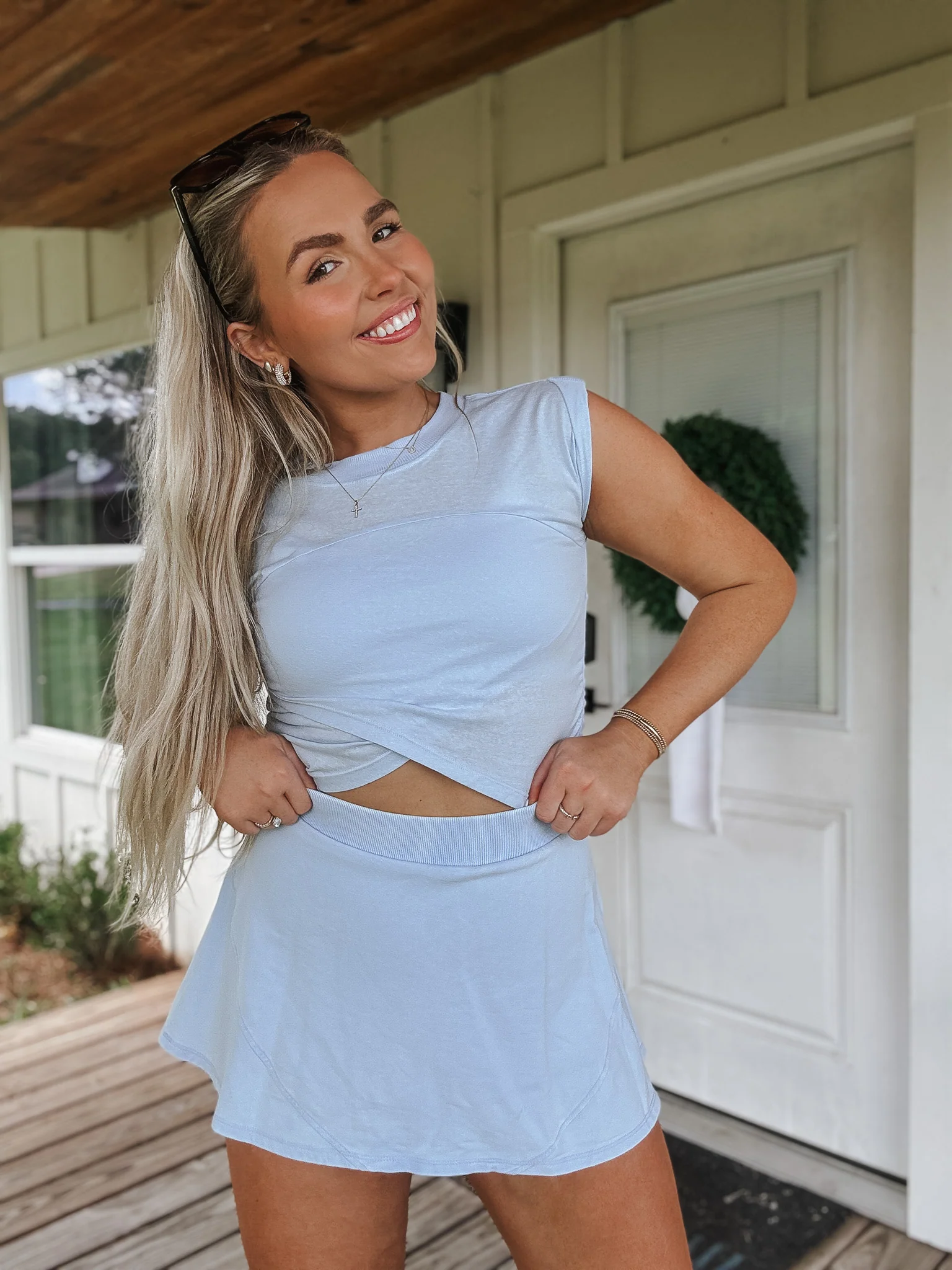 Court Crush Skort in Blue - Image 2