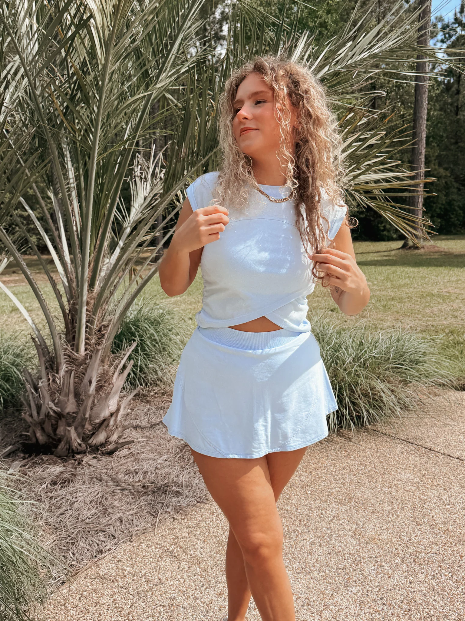 Court Crush Skort in Blue - Image 4