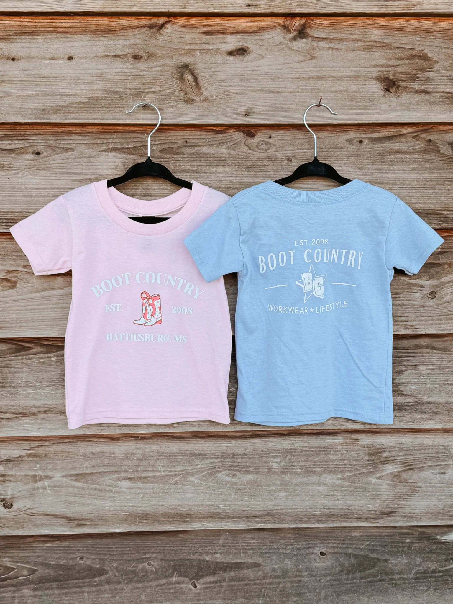 Youth Boot Country Tee in Blue - Image 5