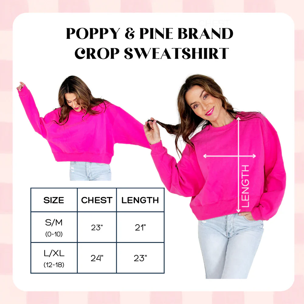 Polka Dot Blush Crop Sweatshirt - Image 3