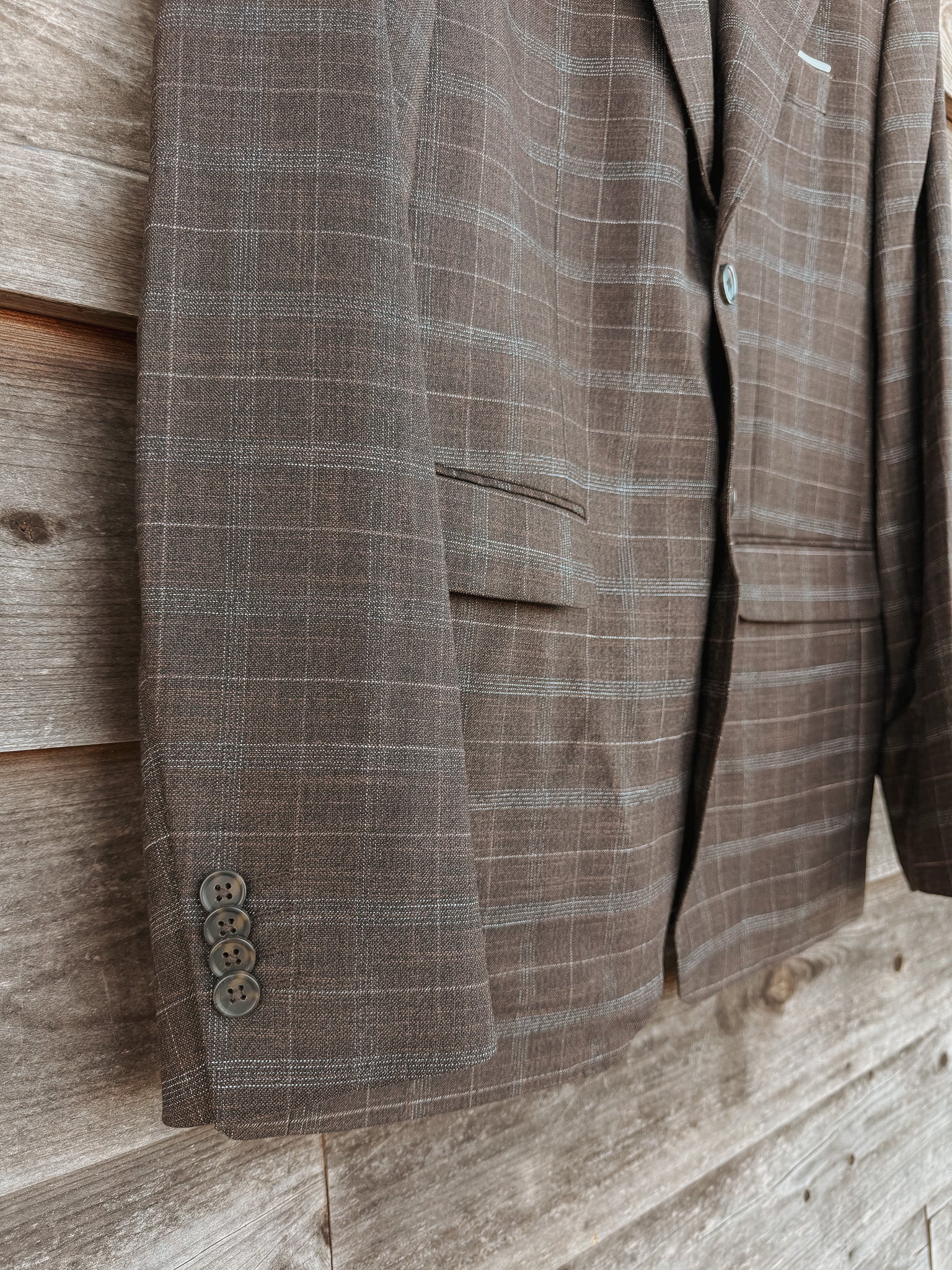 Rock & Roll Brown Plaid Sport Coat - Image 5