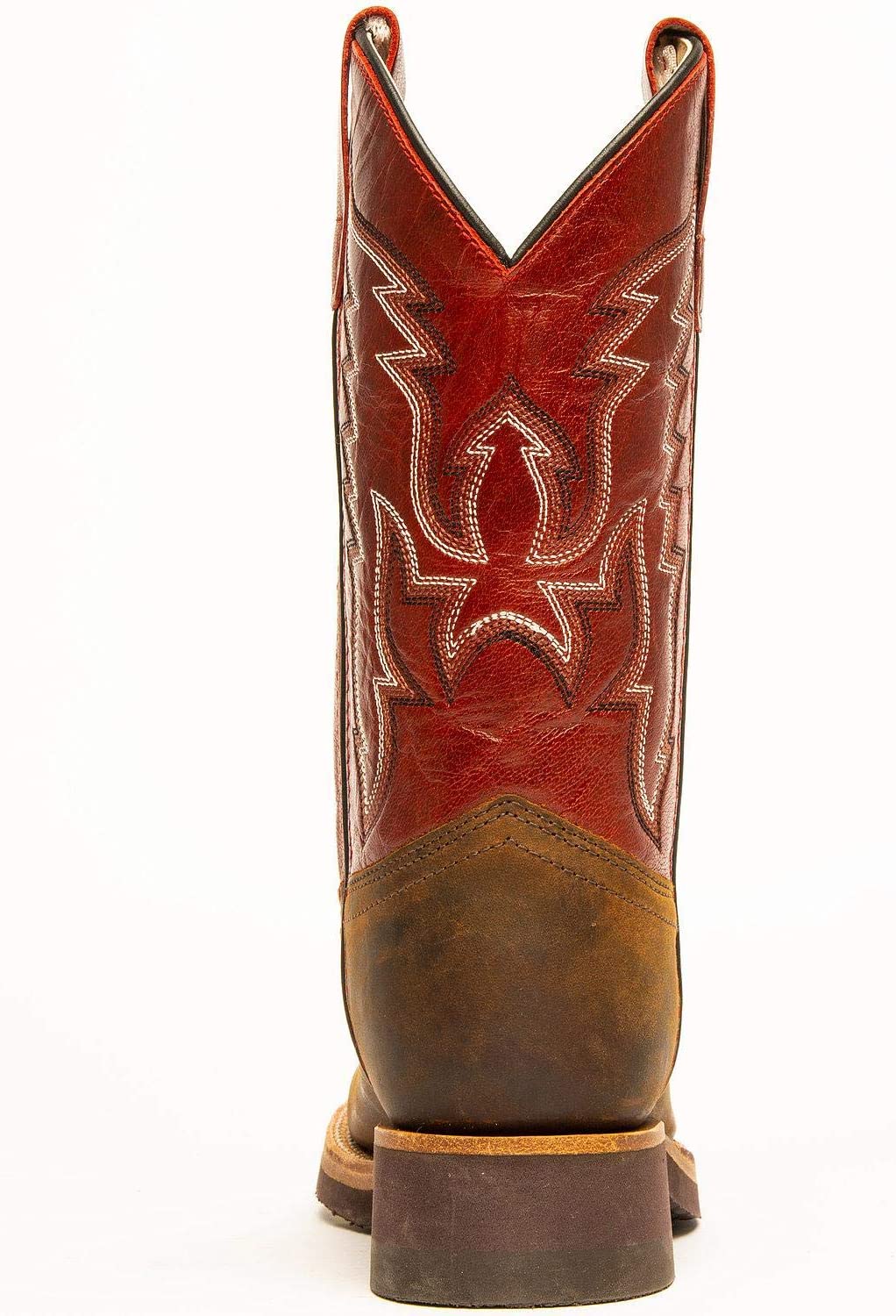 Youth Old West Red Top Square Toe Western Boots - Image 6