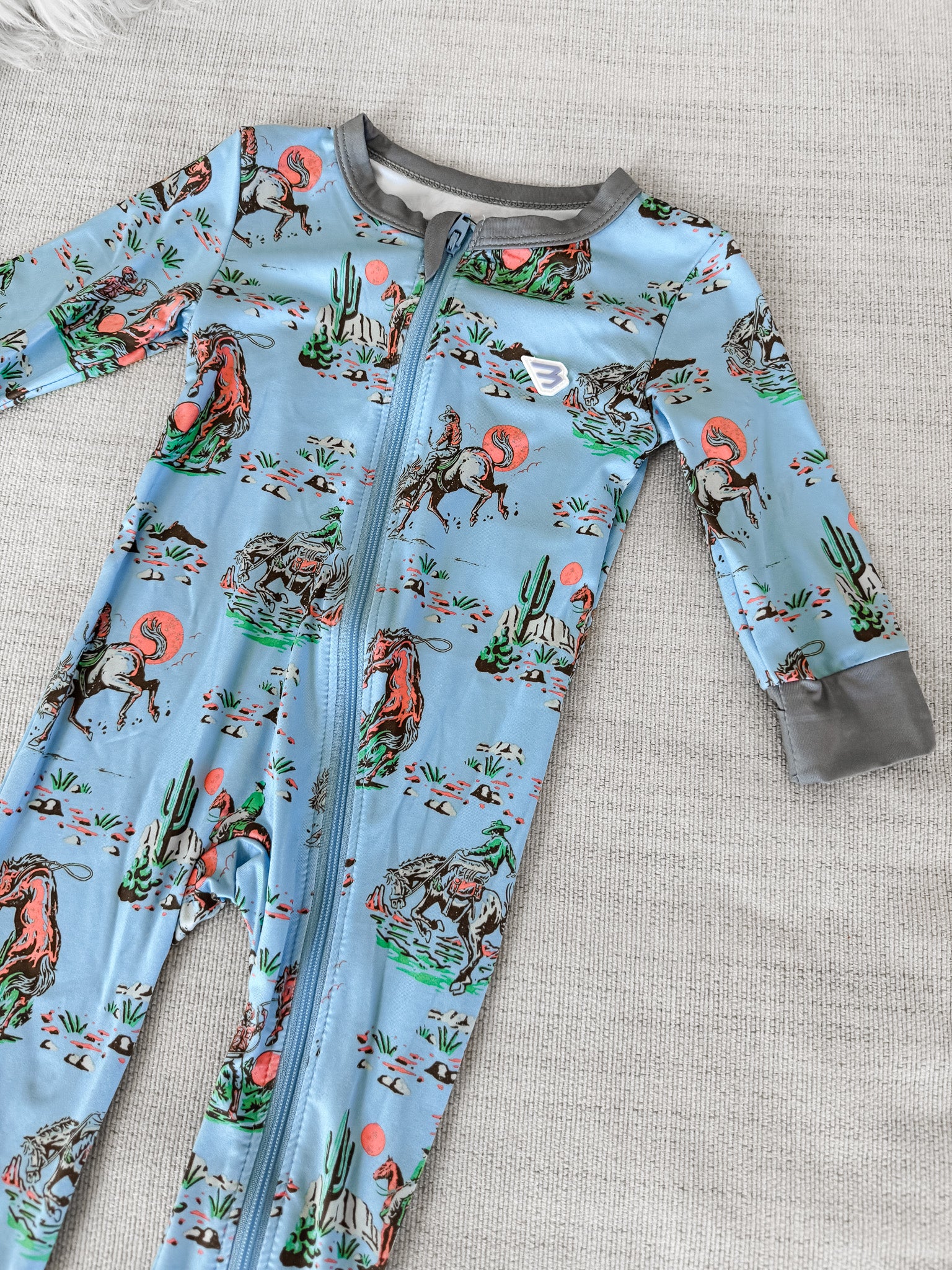 Baby Burlebo Zip Up - Cowboy Up - Image 3