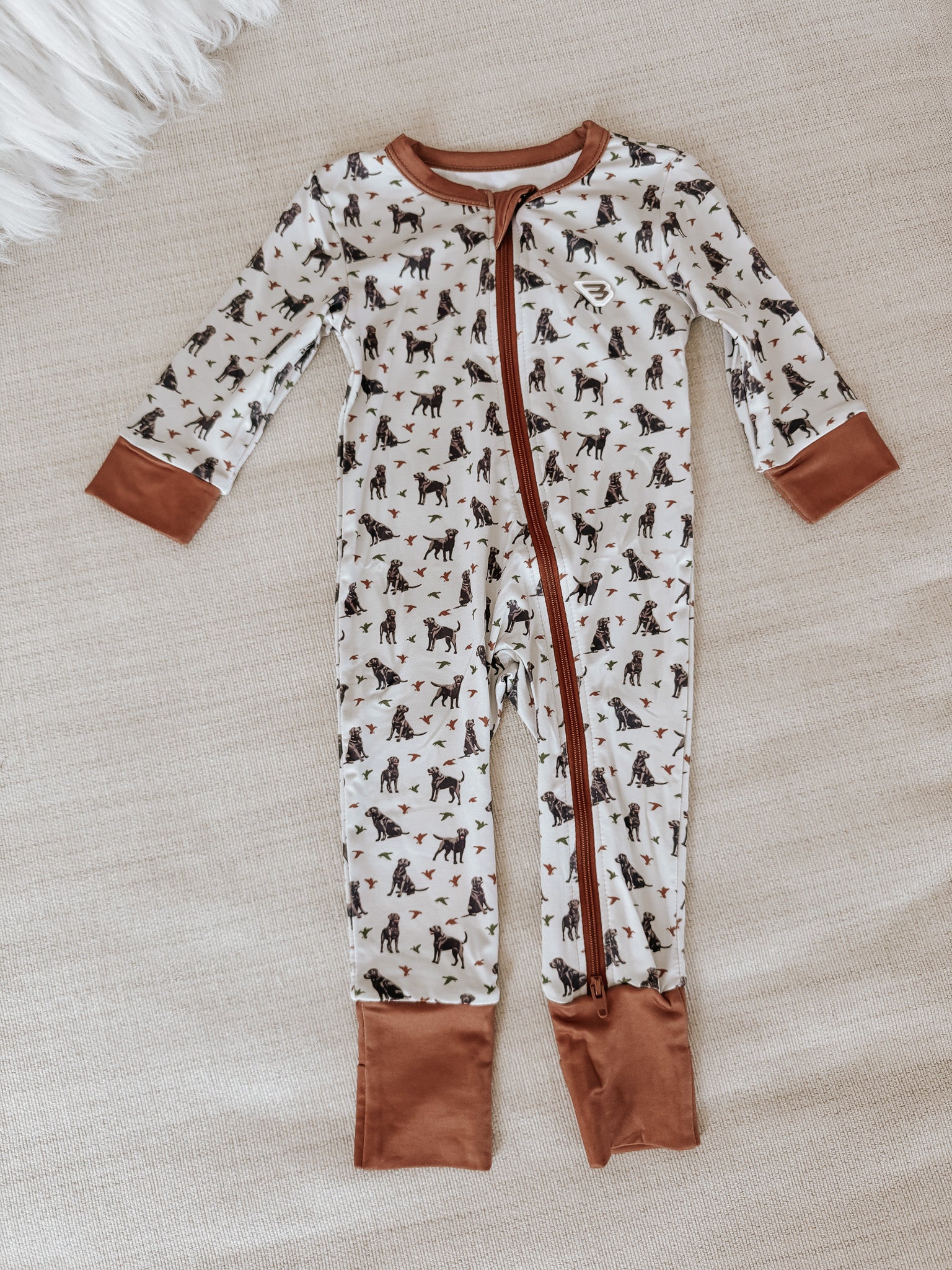 Burlebo Baby Zip Up - Ducks And Dogs - Image 3