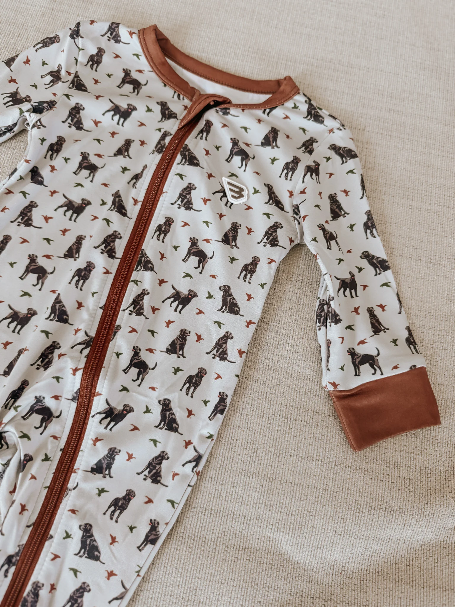 Burlebo Baby Zip Up - Ducks And Dogs - Image 4