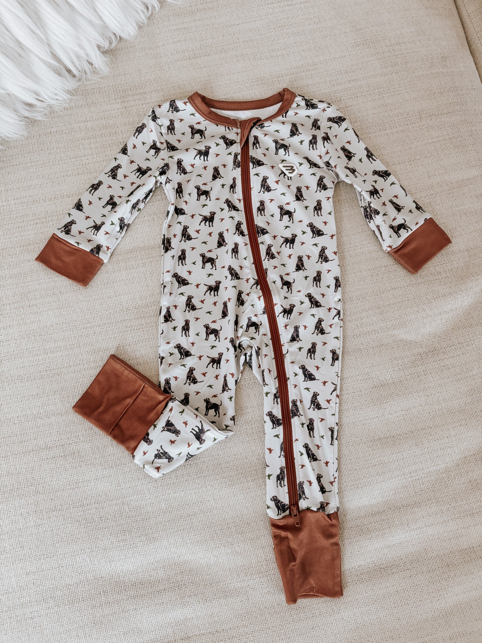 Burlebo Baby Zip Up - Ducks And Dogs - Image 5
