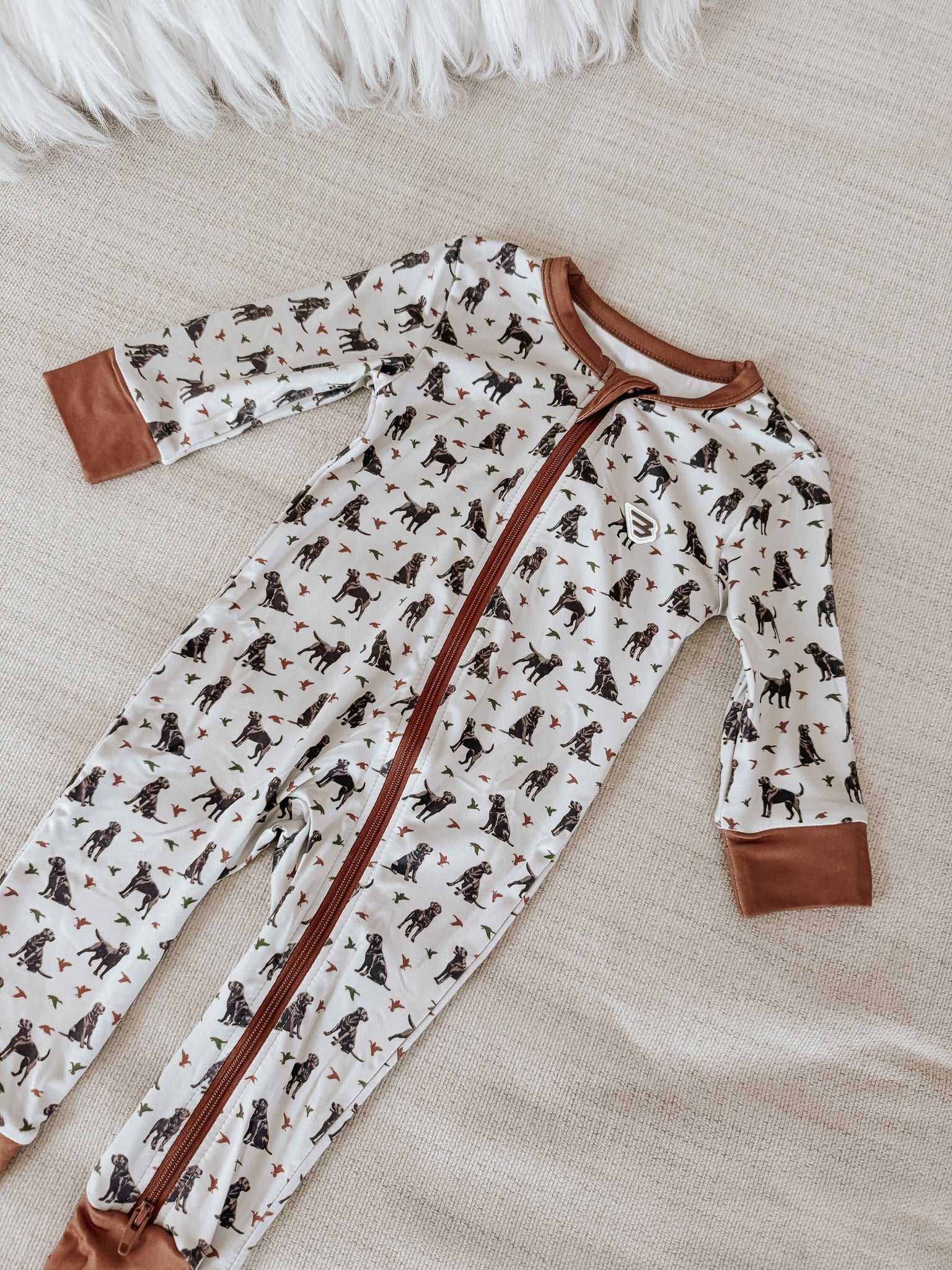 Burlebo Baby Zip Up - Ducks And Dogs - Image 6