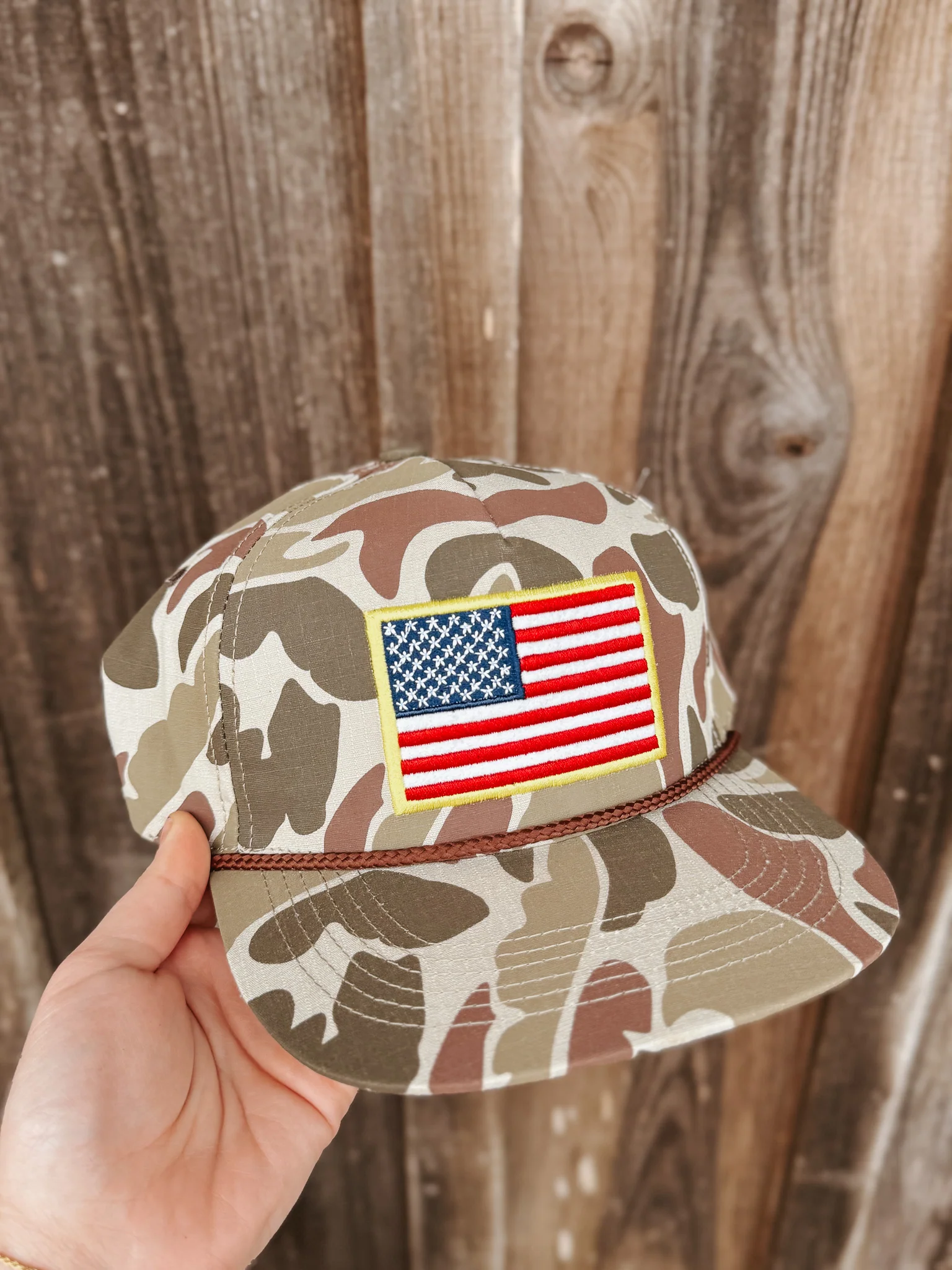 Burlebo Classic American Flag Camo Cap - Image 4