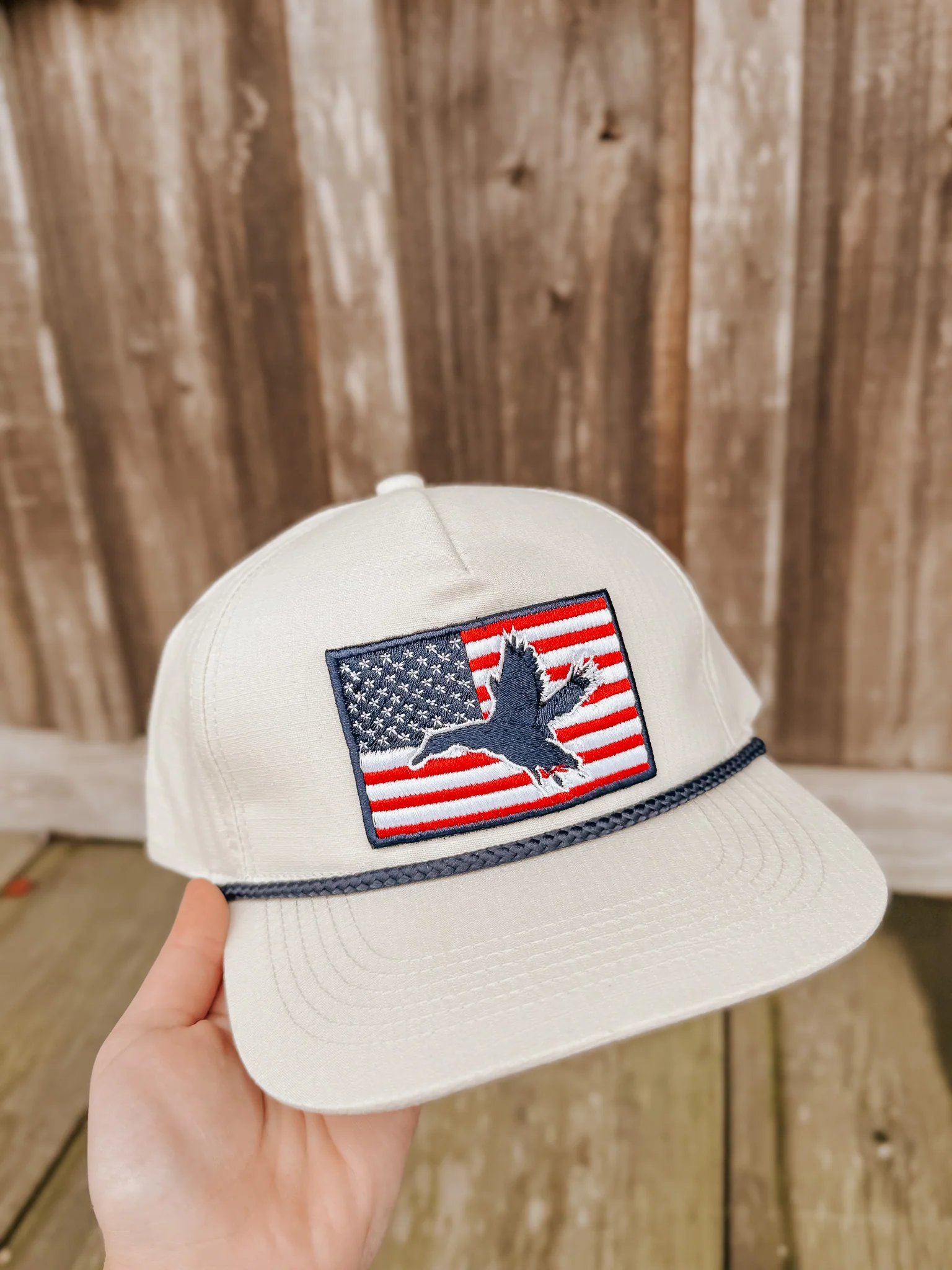 Burlebo American Flag Duck Cap - Image 4