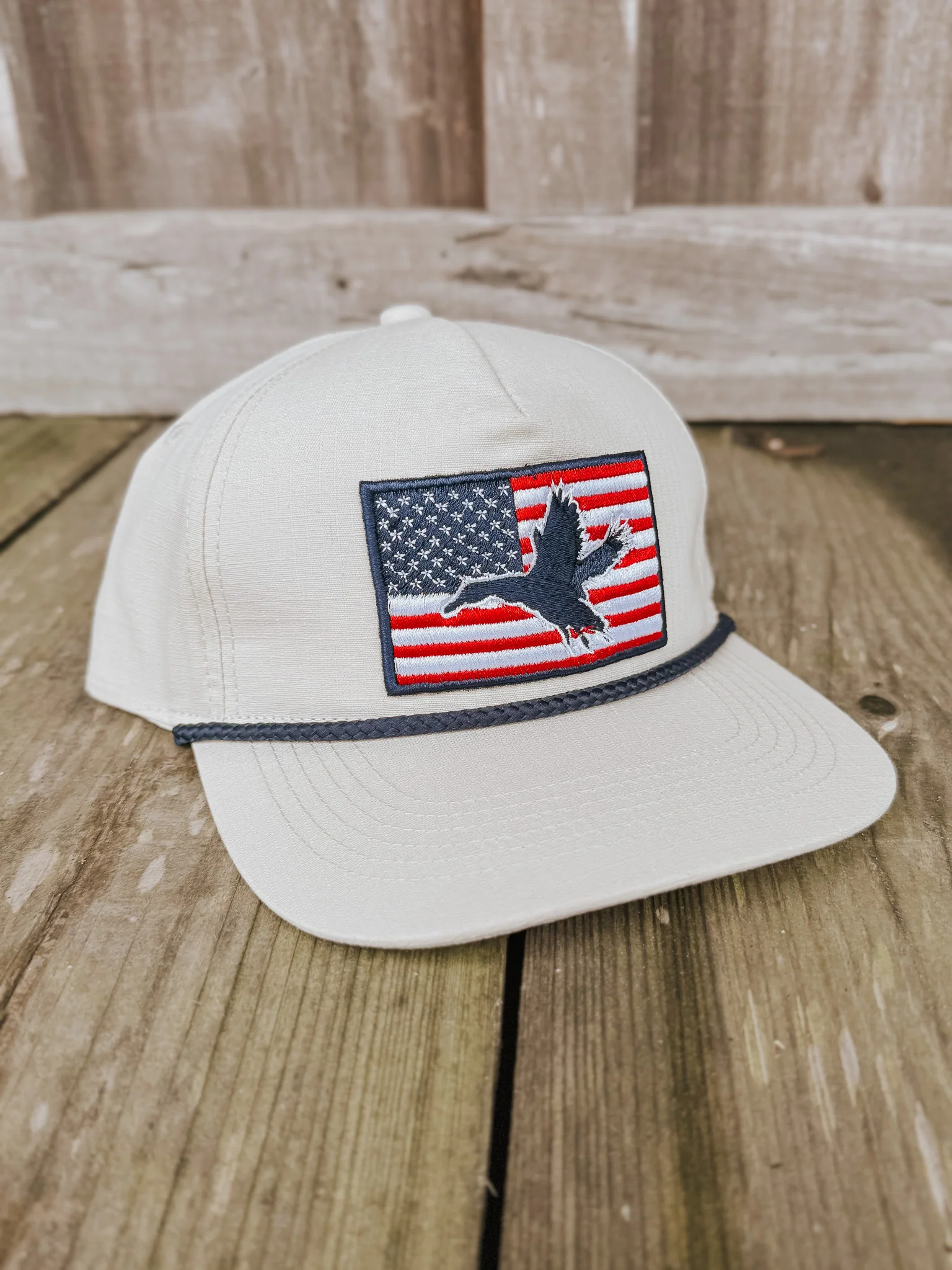 Burlebo American Flag Duck Cap - Image 5