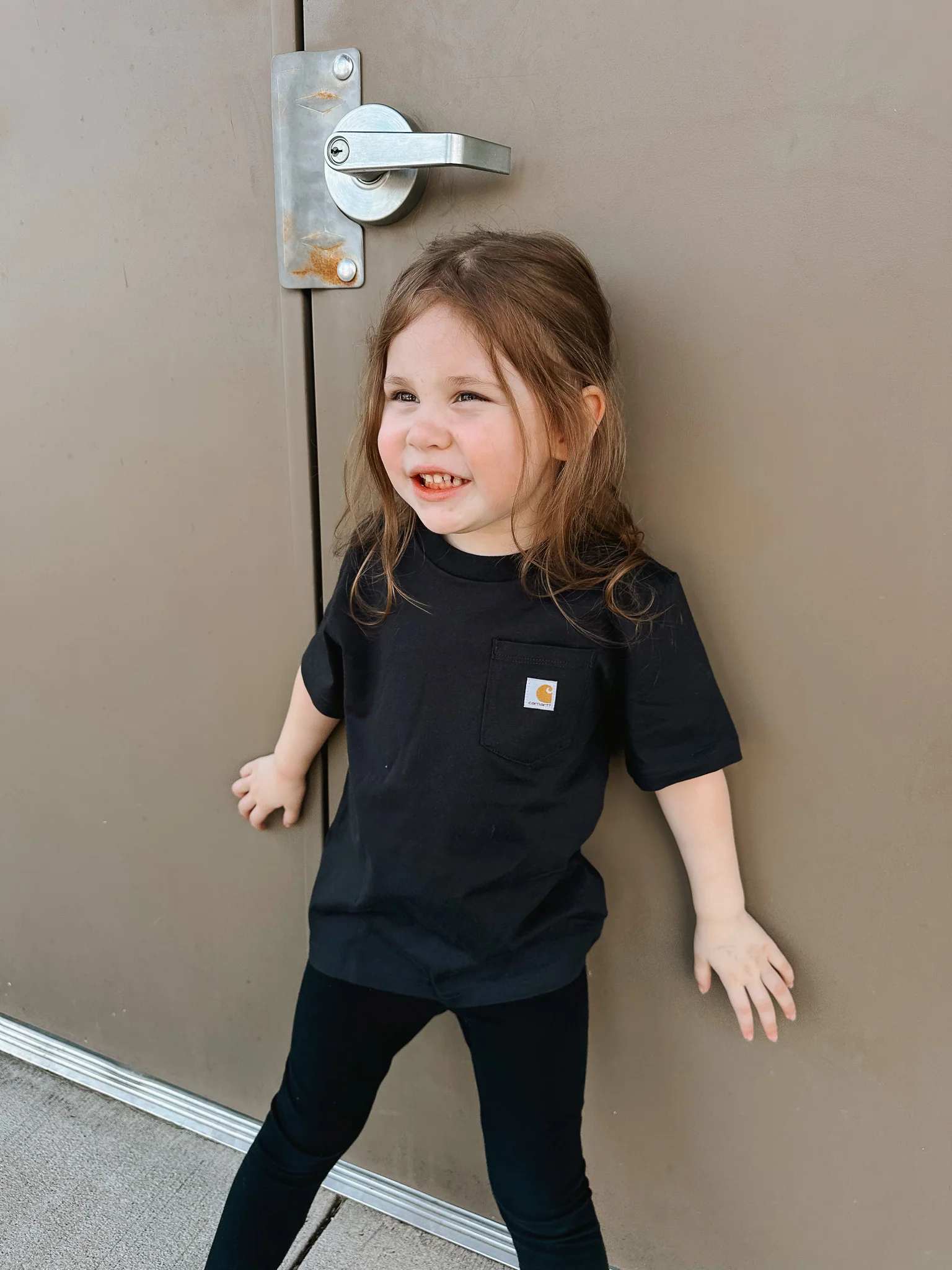 Carhartt Toddler & Kid's Pocket T-Shirt in Black - Image 3