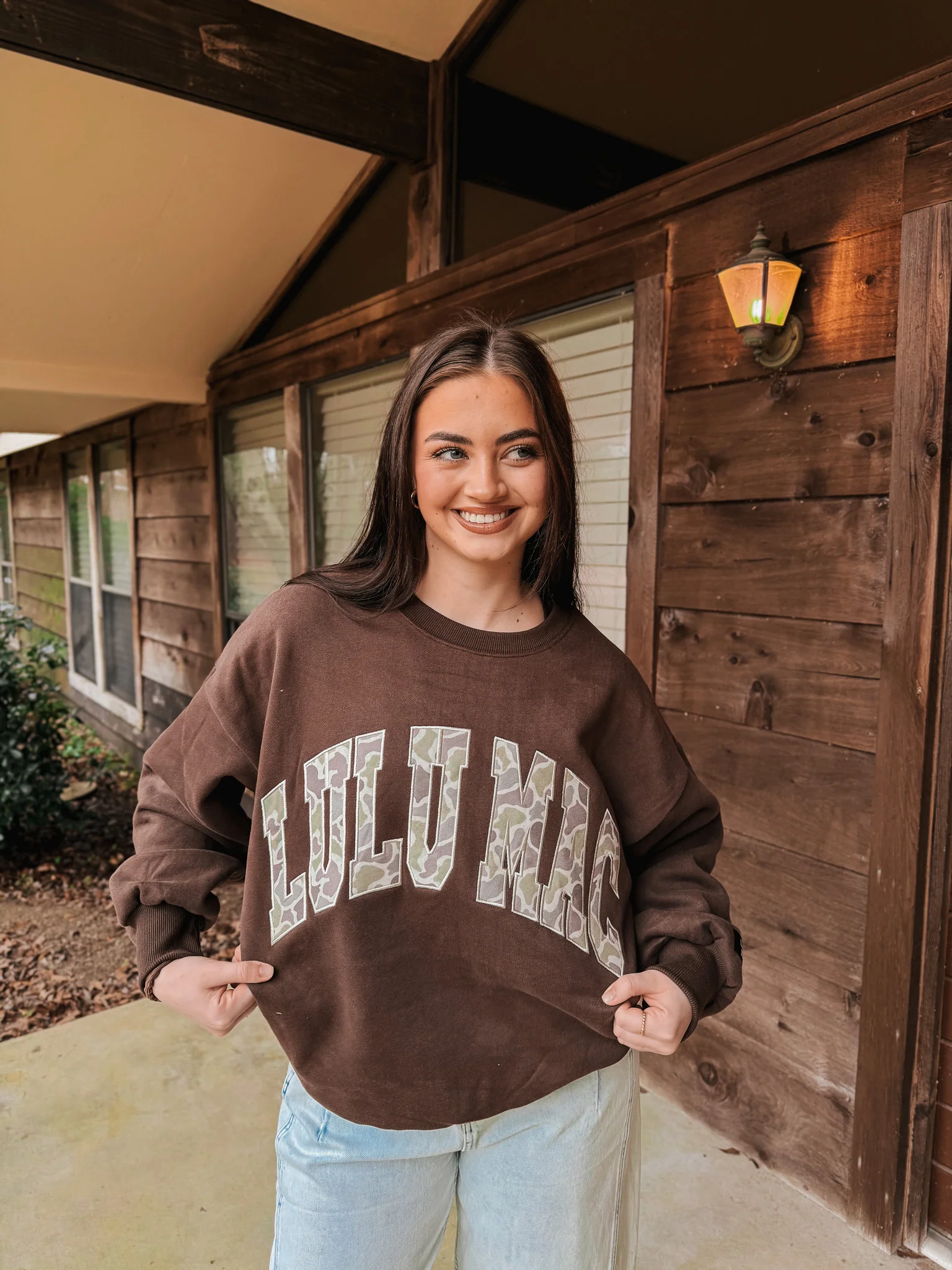 Lulu Mac Camo Sweatshirt in Brown - Image 5