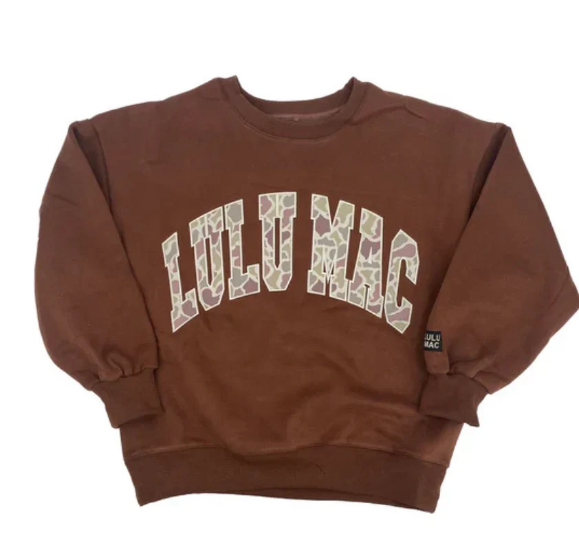 Lulu Mac Camo Sweatshirt in Brown - Image 9