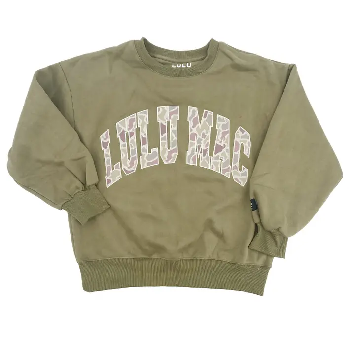Lulu Mac Camo Sweatshirt in Green - Image 9