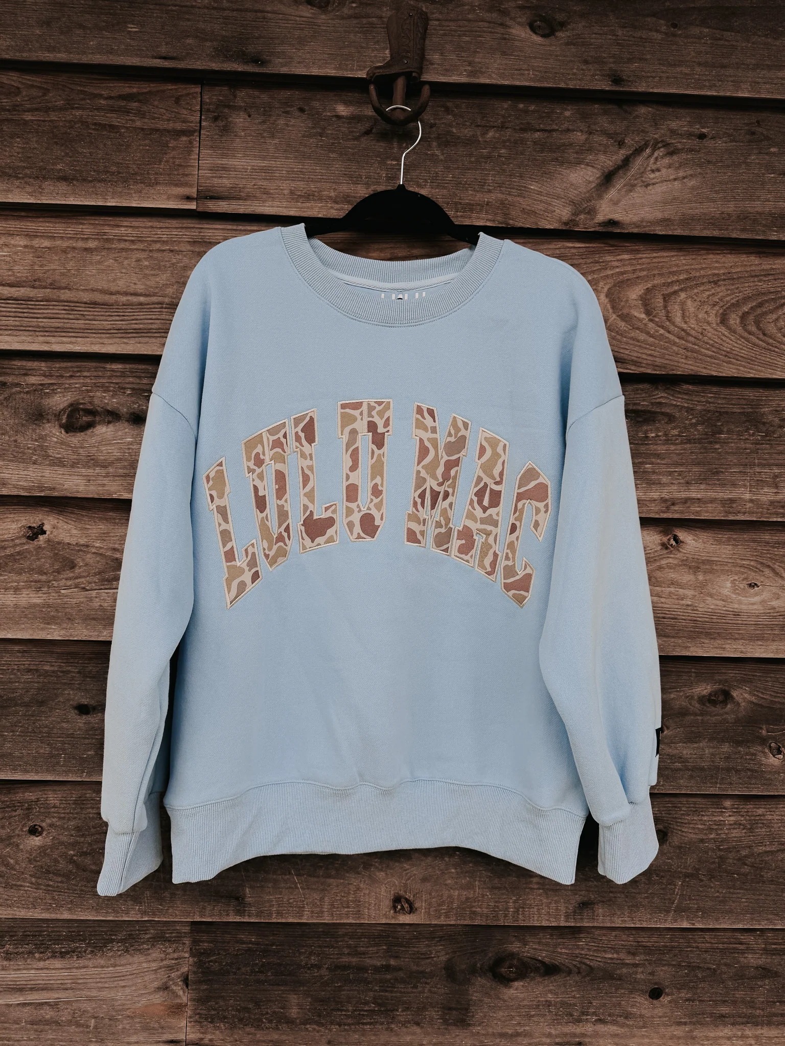 Lulu Mac Camo Sweatshirt in Light Blue - Image 6
