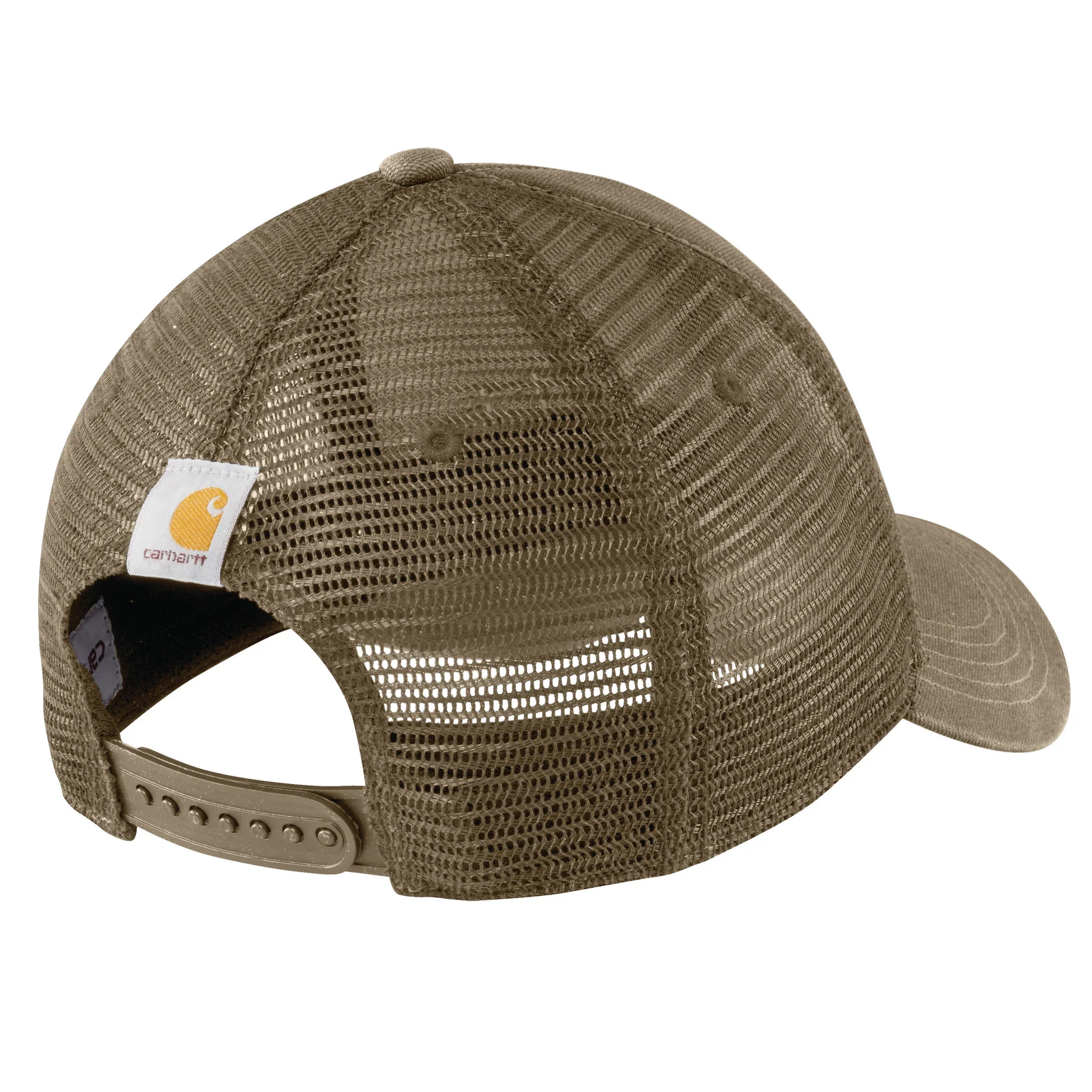 CARHARTT CANVAS MESH BACK LOGO GRAPHIC CAP IN LIGHT BROWN - Image 2