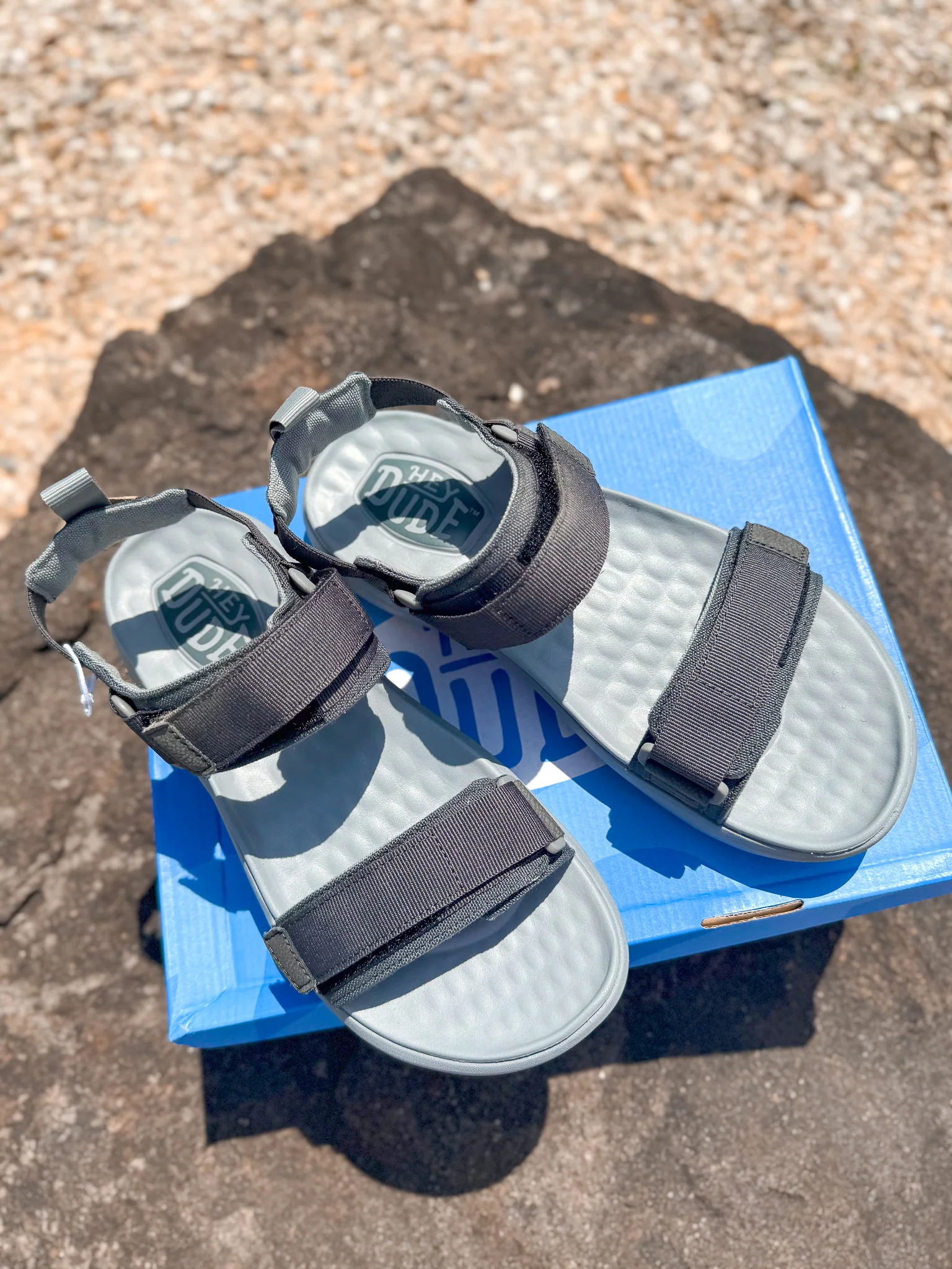 Men's Hey Dude Carson Sandal Sport Mode Black - Image 10