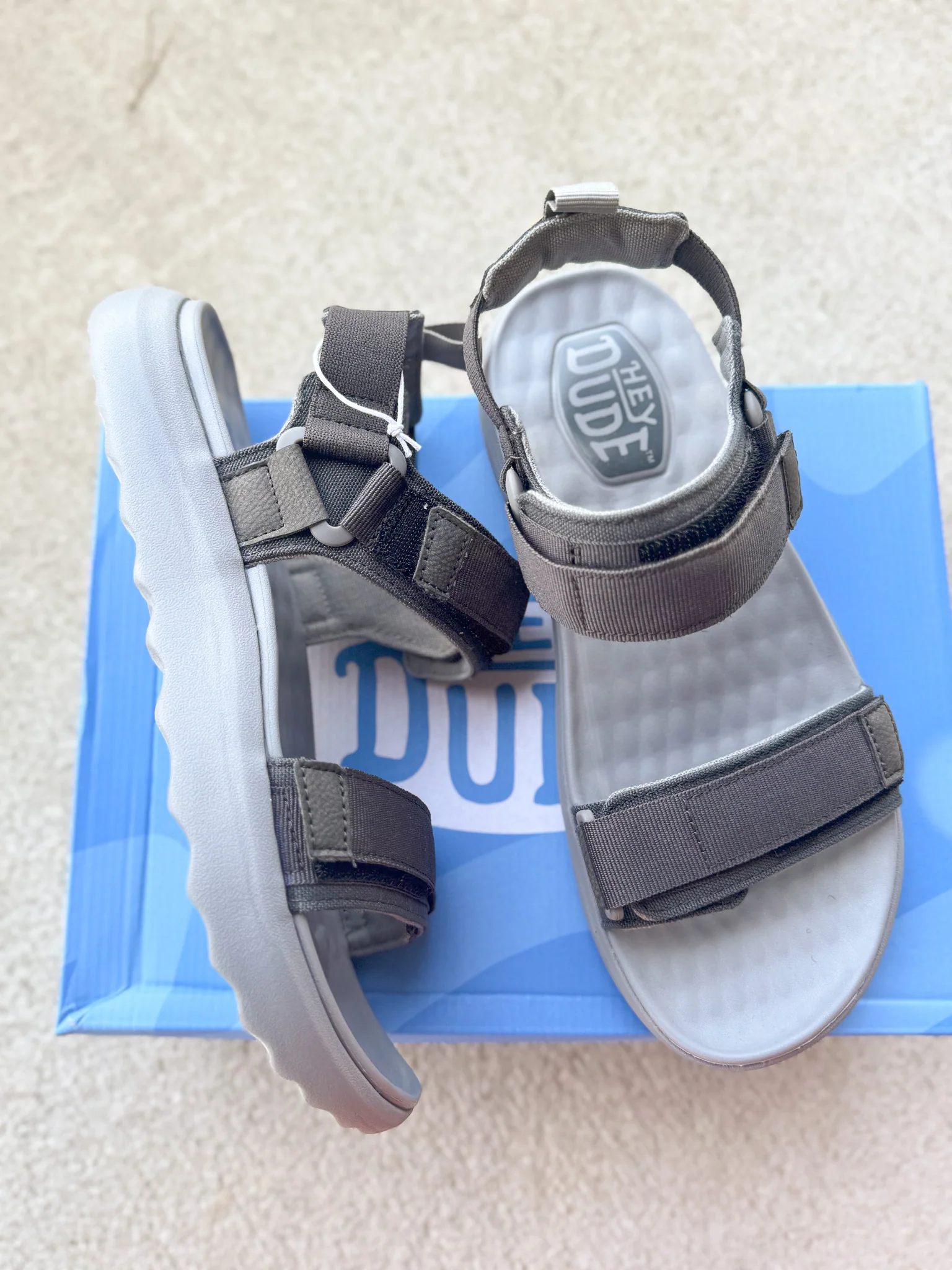 Men's Hey Dude Carson Sandal Sport Mode Black - Image 17