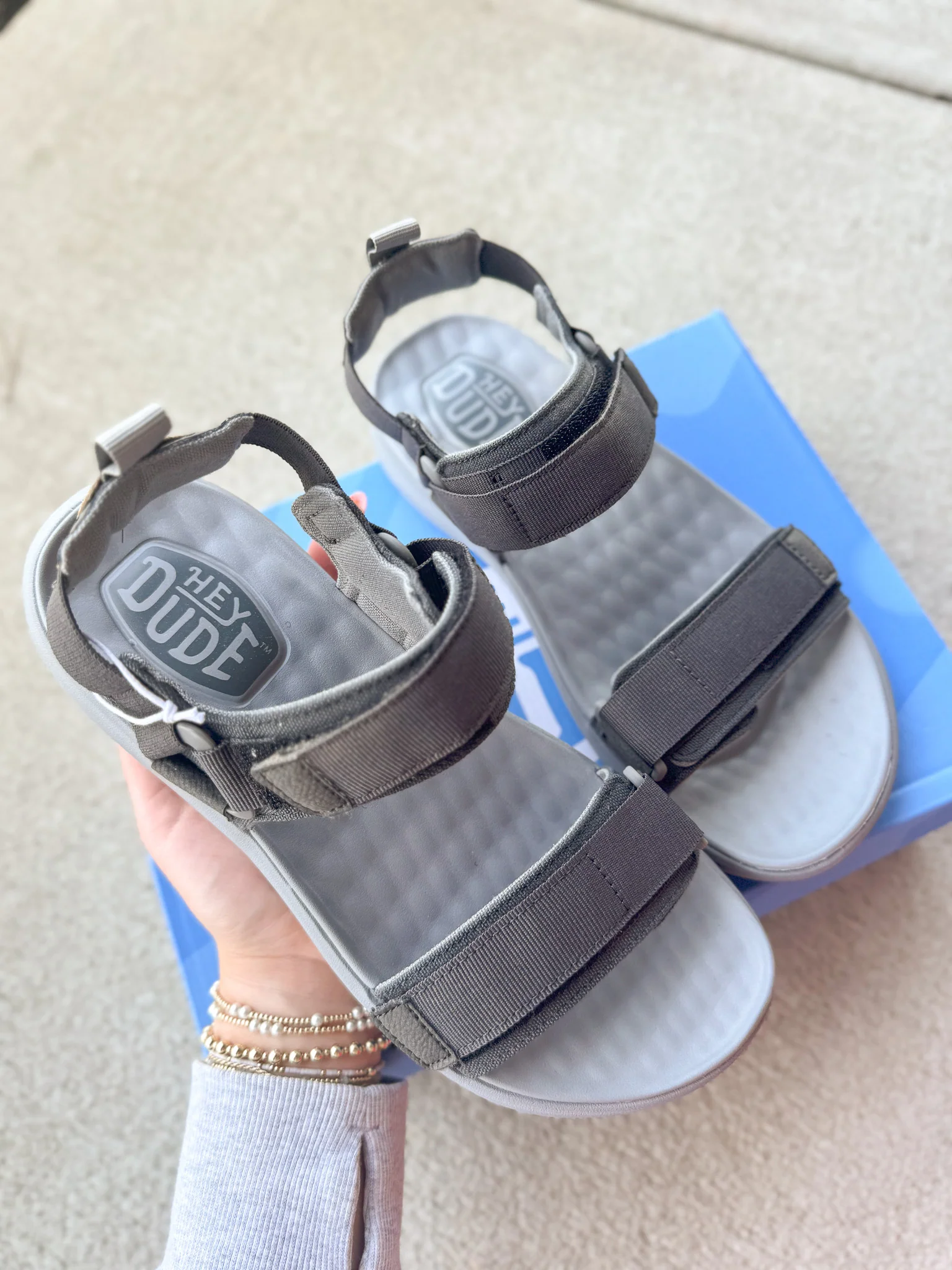 Men's Hey Dude Carson Sandal Sport Mode Black - Image 18