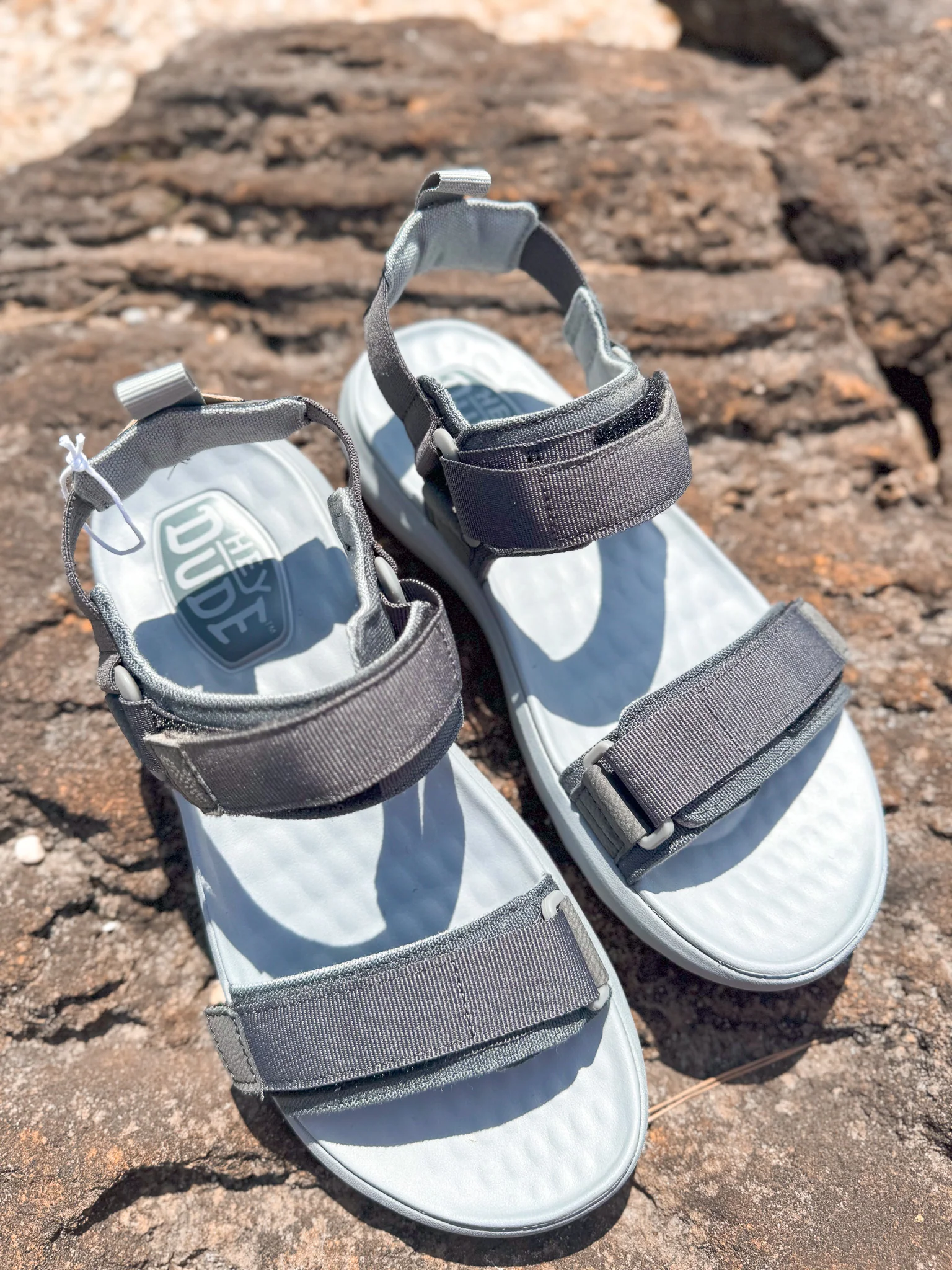 Men's Hey Dude Carson Sandal Sport Mode Black - Image 8