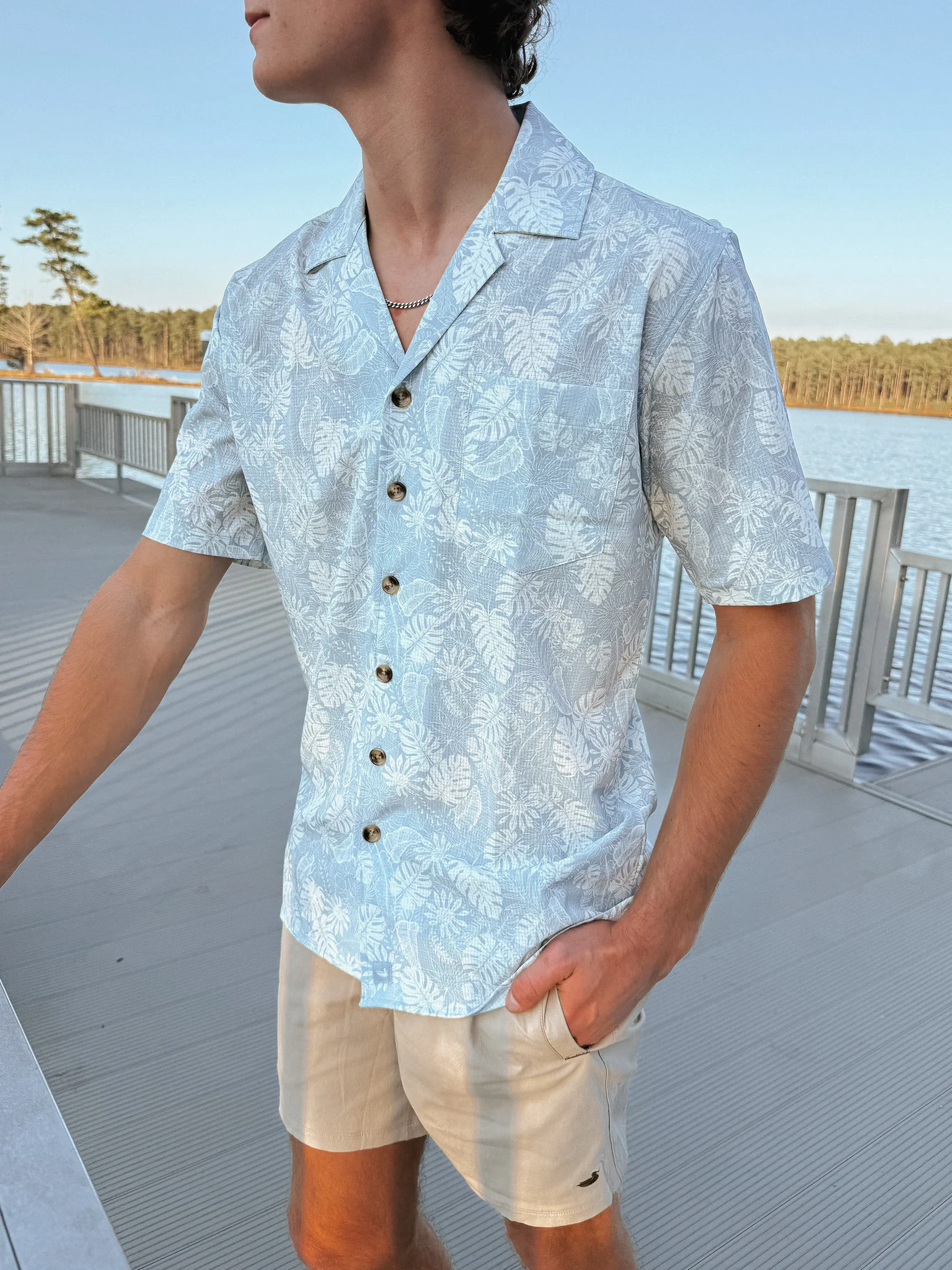 Southern Marsh Camp Performance Shirt - Aloha - Image 4