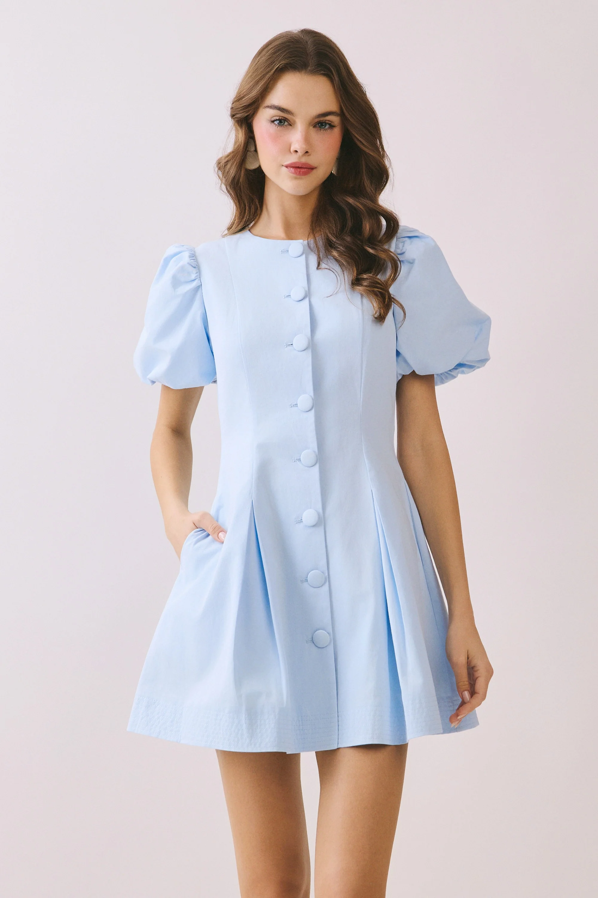 Darling Touch Dress in Baby Blue - Image 6