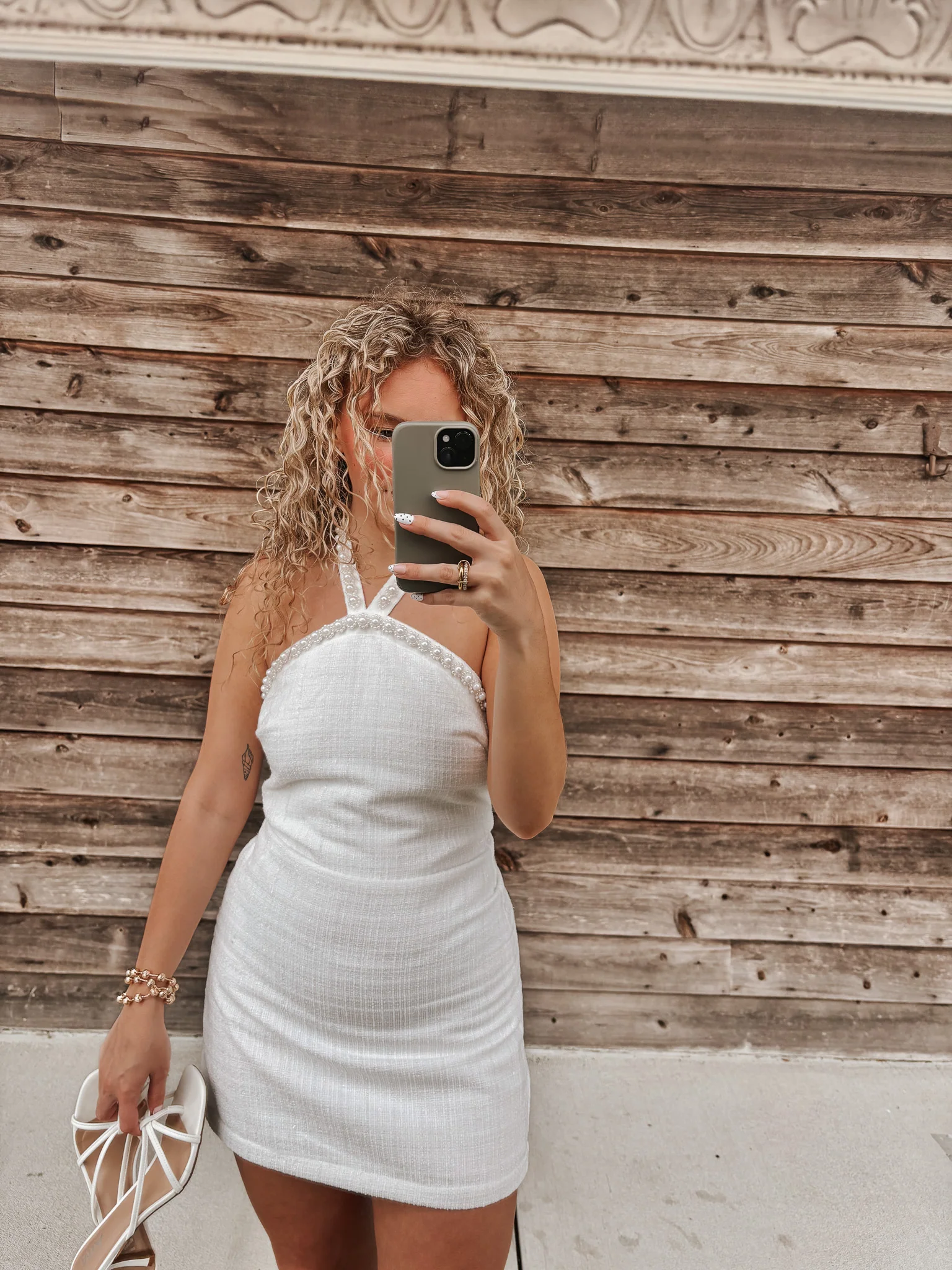 Talk Flirty to Me Pearl Dress - Image 4
