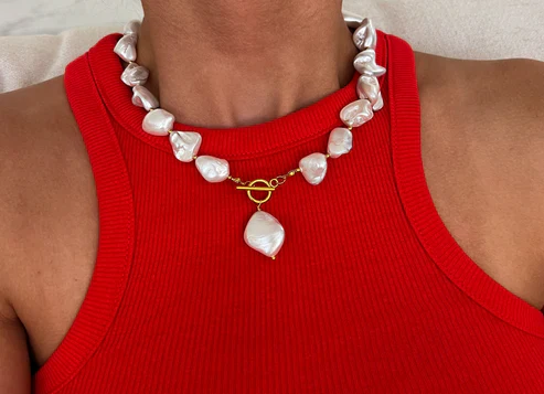 Chunky Pearl Necklace - Image 3