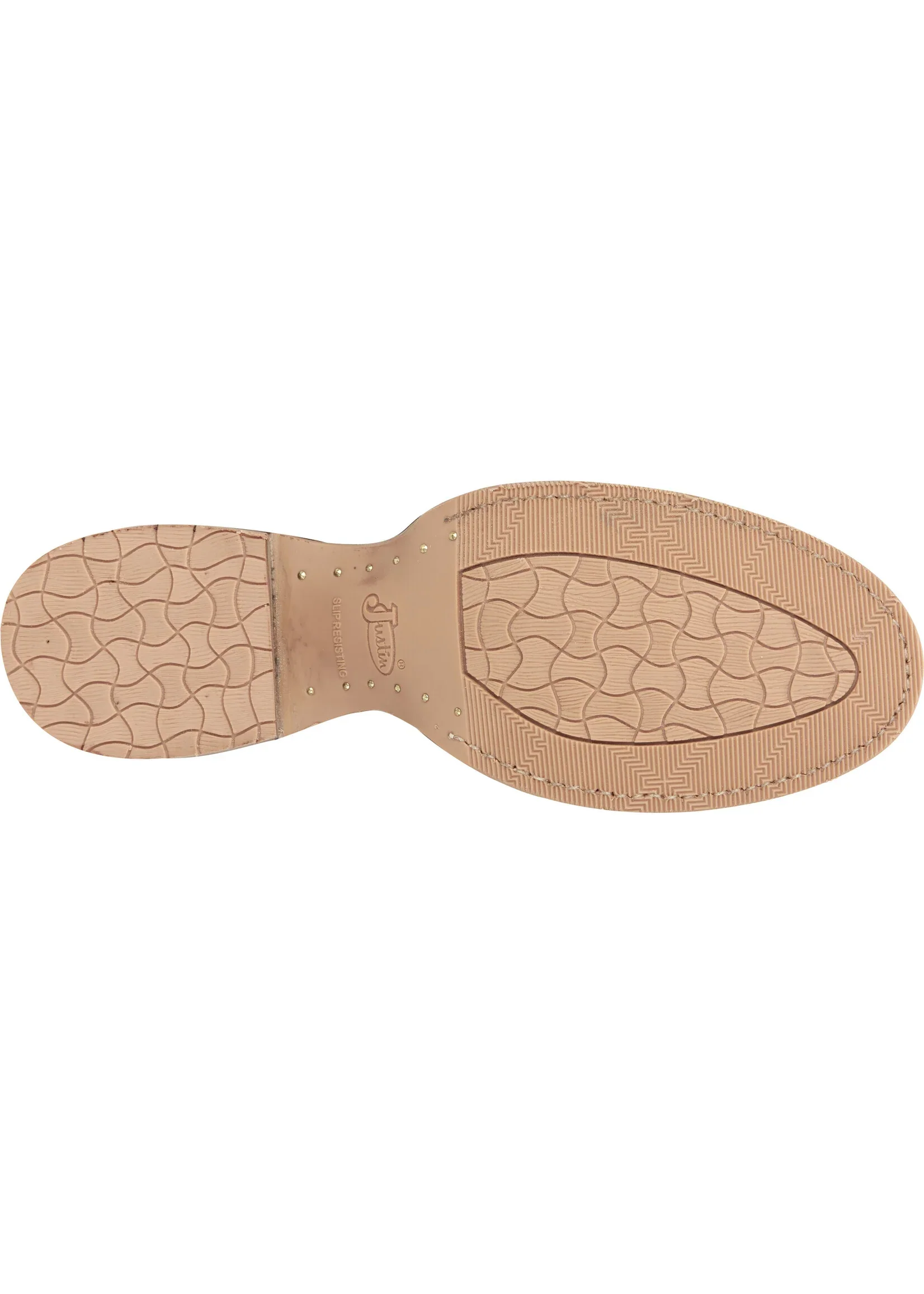 Men's Justin Clanton Khaki 12" Wide Round Toe - Image 5
