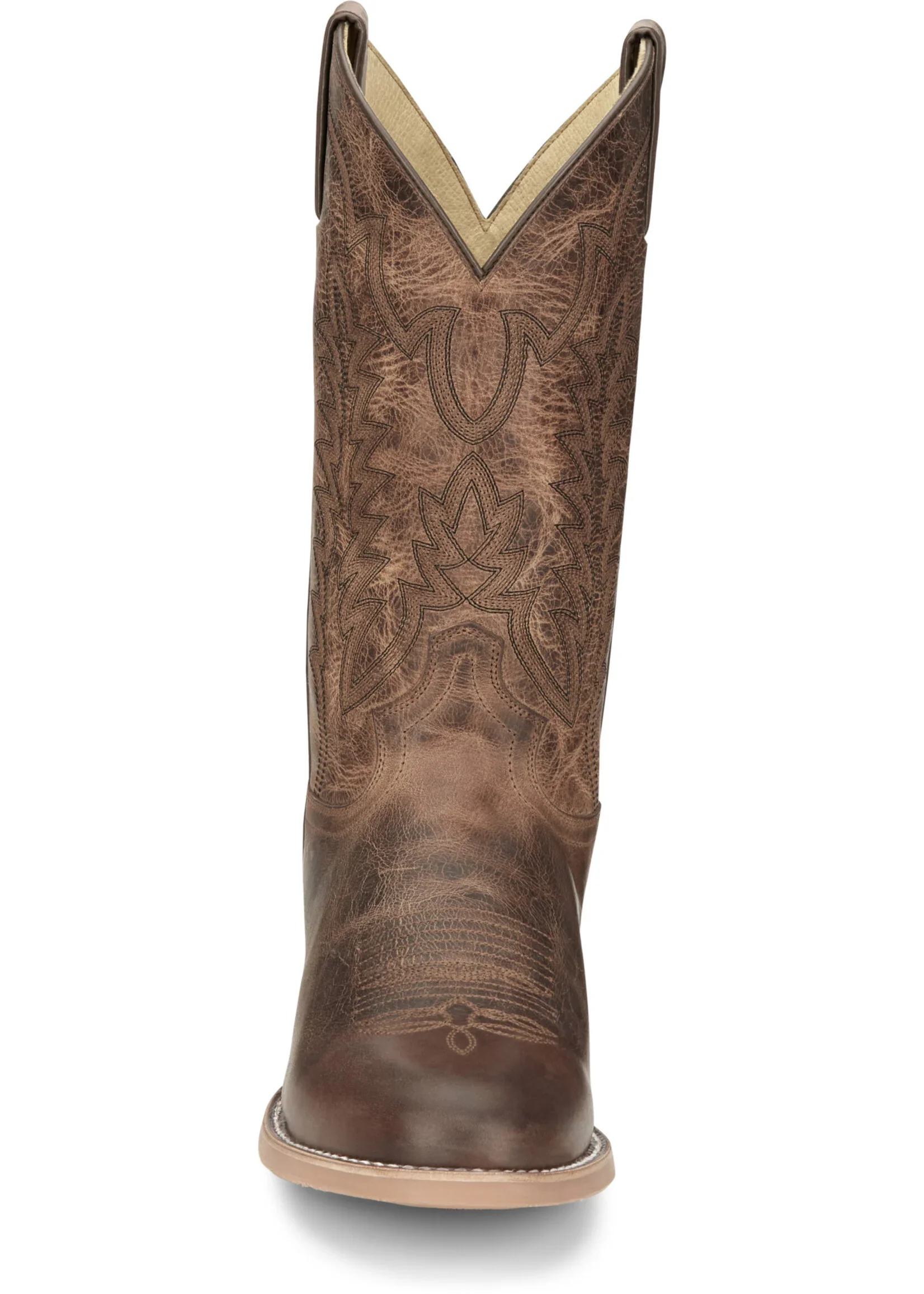 Men's Justin Clanton Khaki 12" Wide Round Toe - Image 6