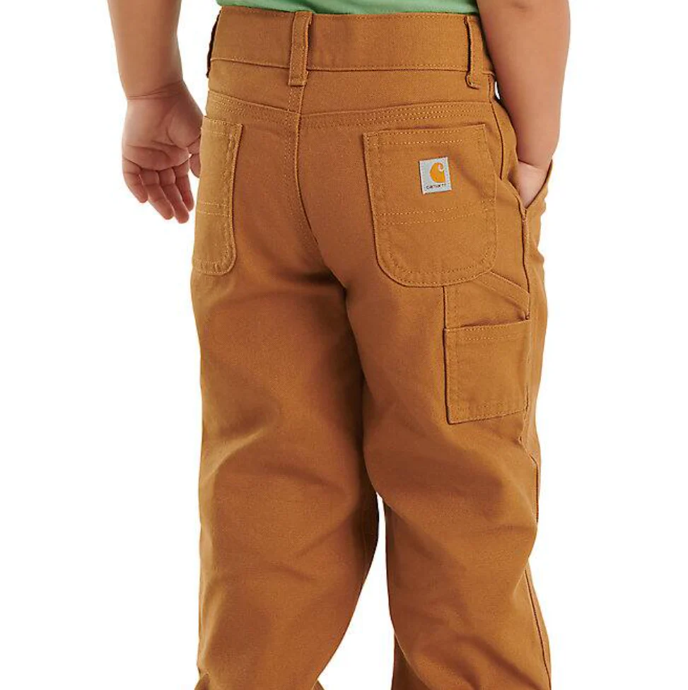 Carhartt Infant & Toddler Canvas Dungaree Pants in Carhartt Brown - Image 11